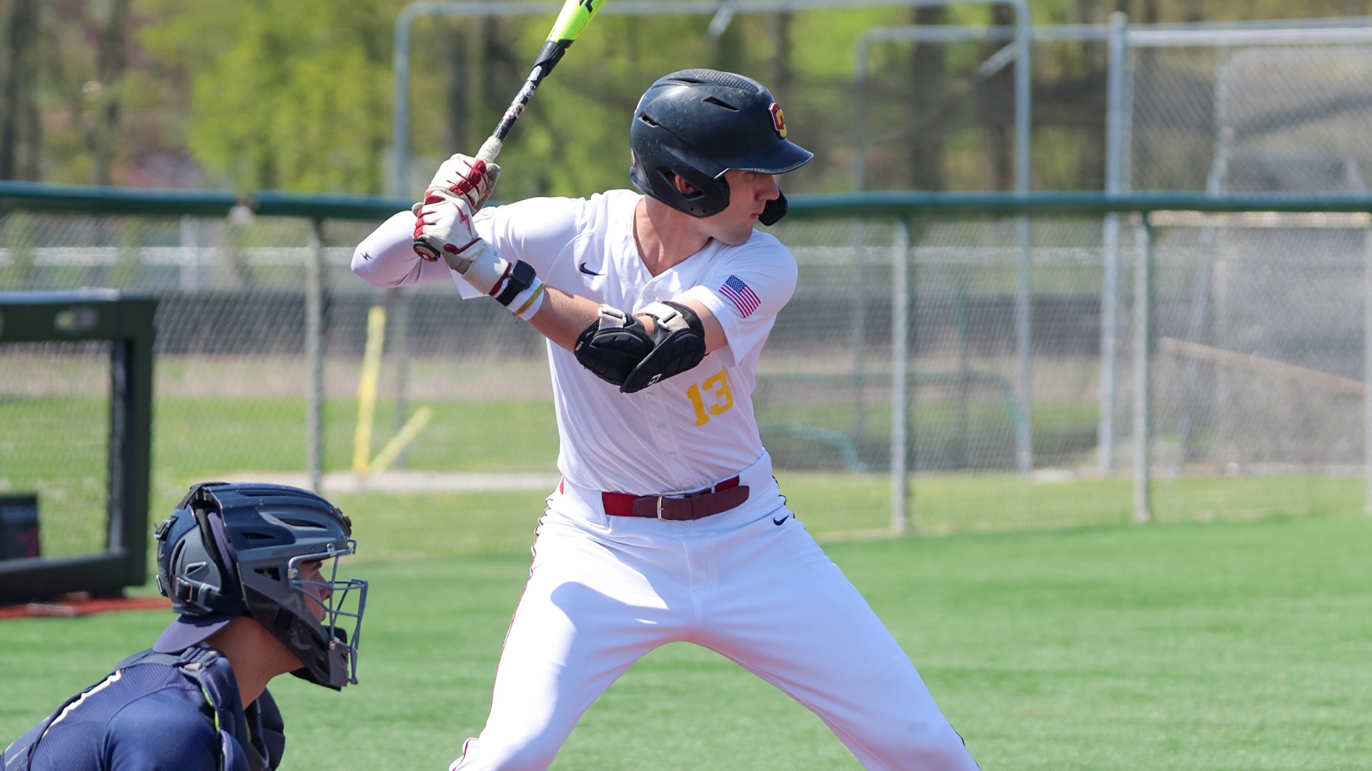 Sam Labrecque getting ready at bat