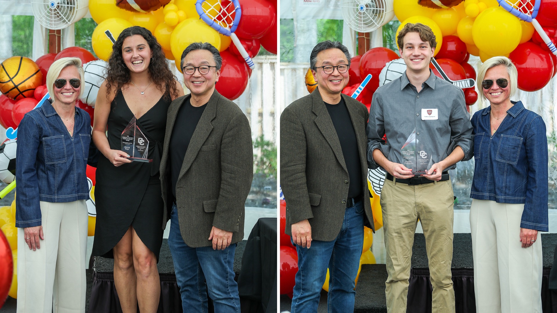 Norman J. Goldring Award Winners: Zeynep Kaya (Left) and Nathan Thompson (Right)