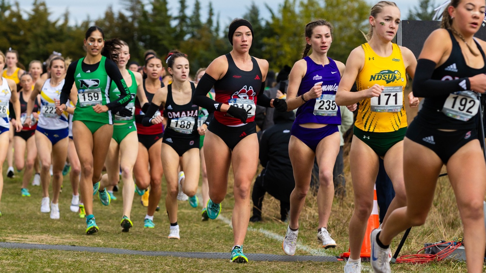 Alexus Sindelar competes at the Summit League Cross Country Championships