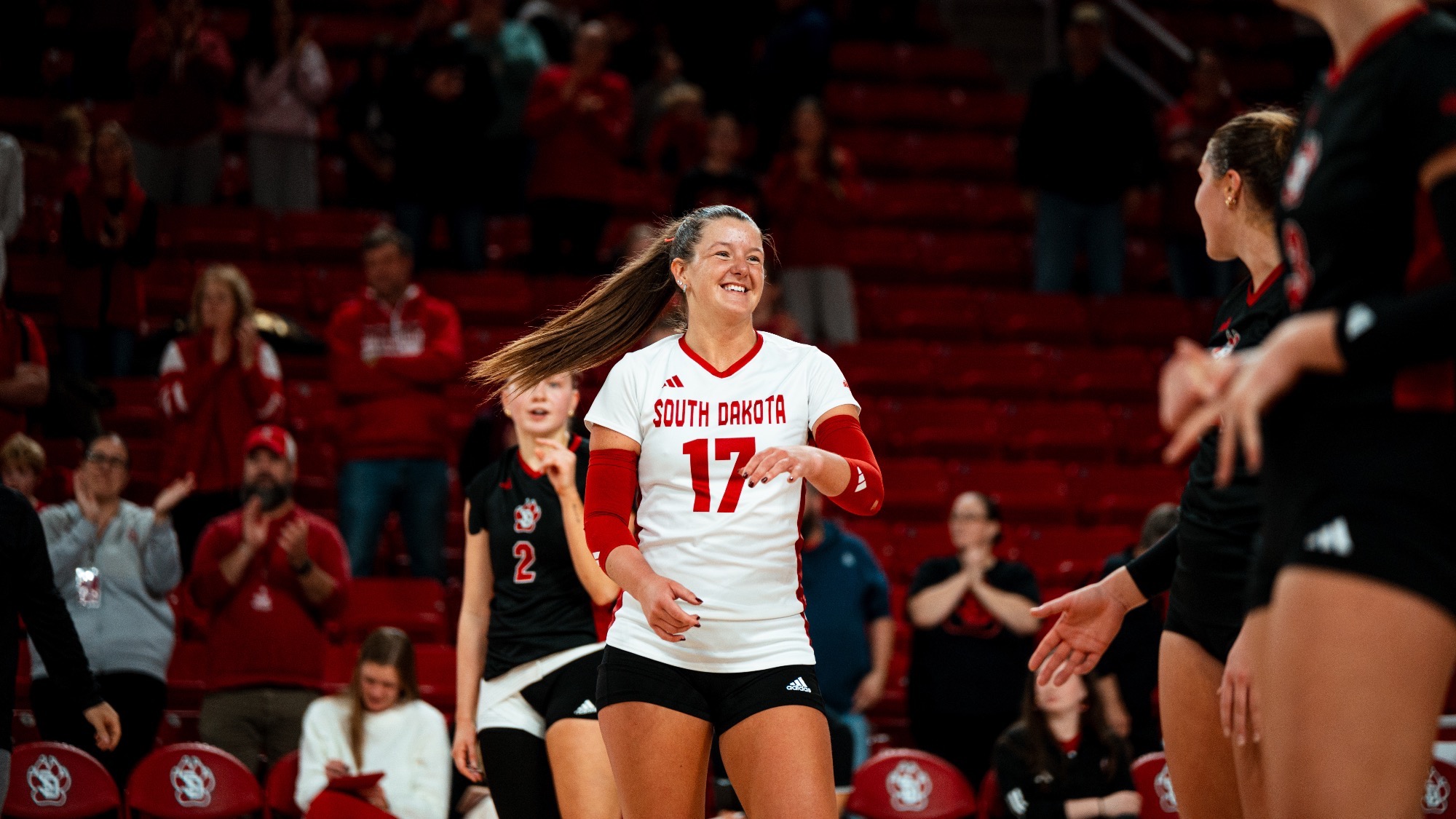 Kamryn Farris during a match against North Dakota 111825