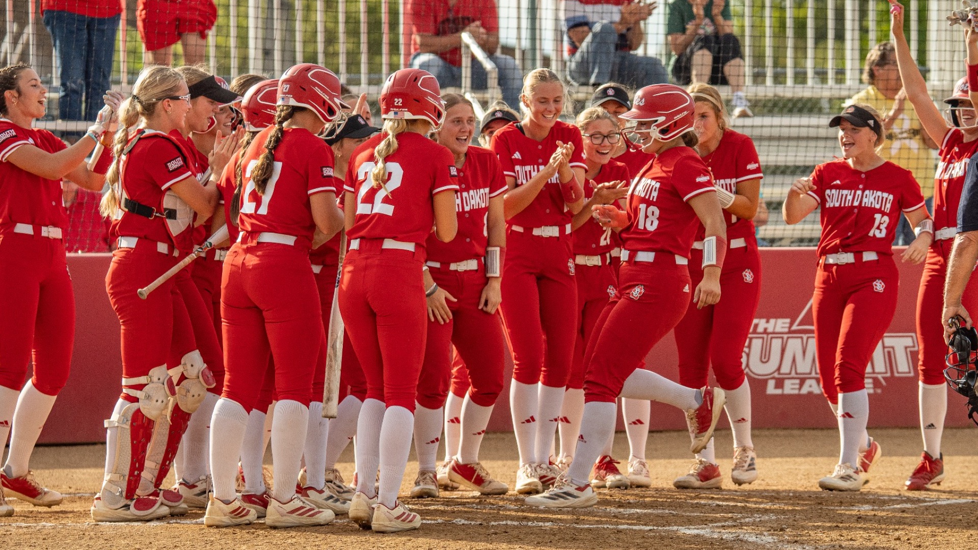 Delaney White homerun celebration