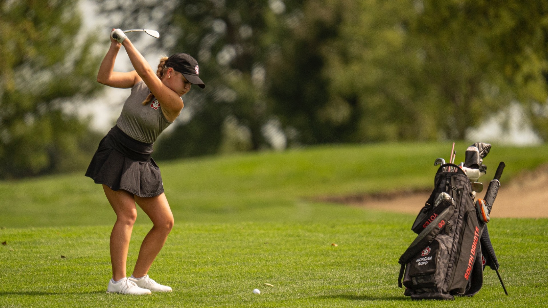 Morgan Rupp golfing