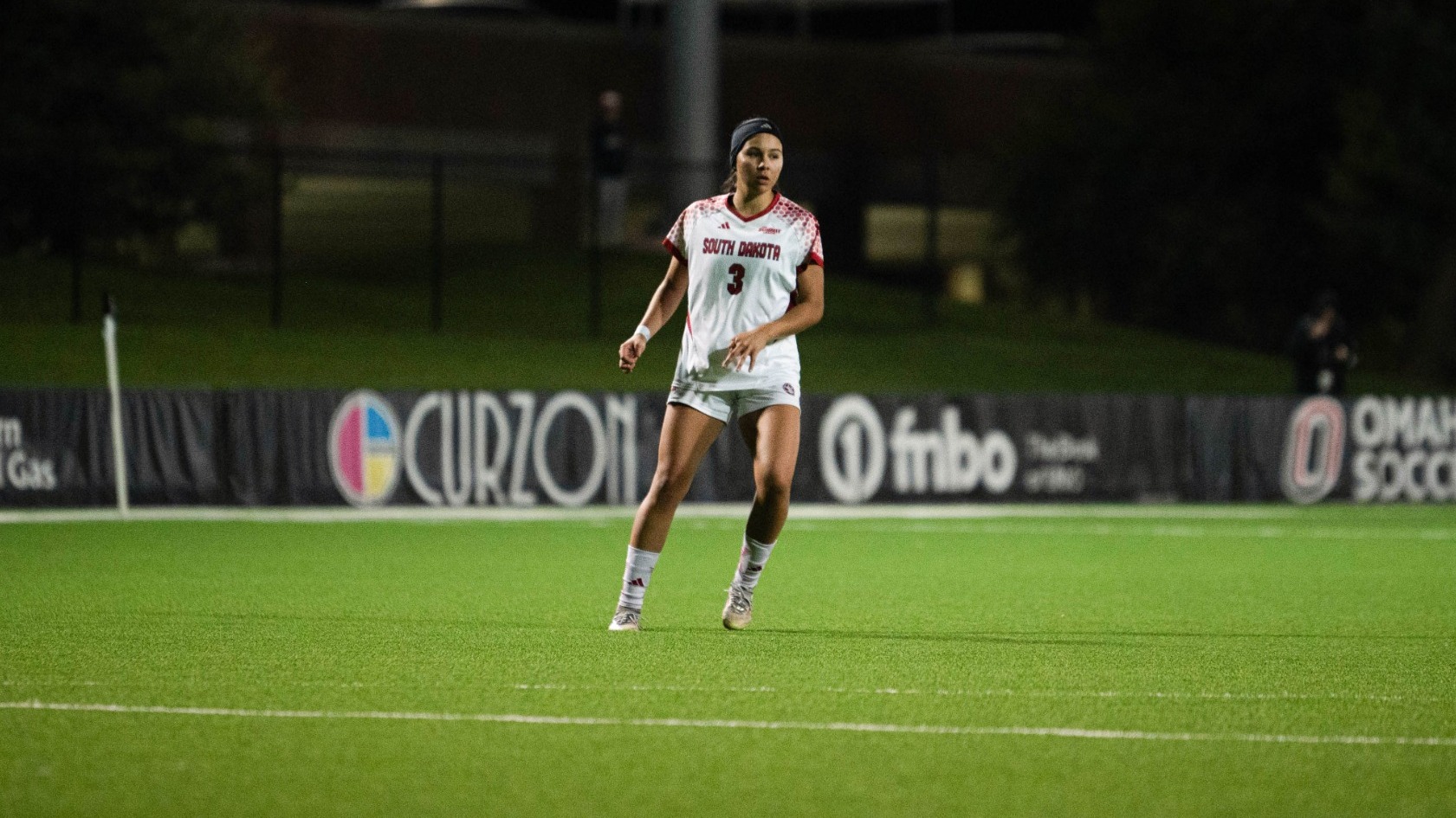 Klarissa Vega waiting to strike against Omaha.