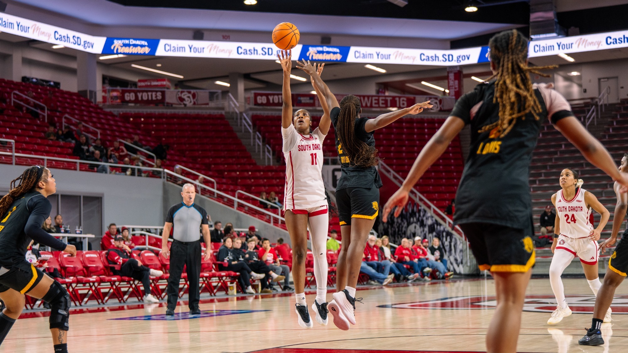 Patience Williams puts up a shot against UAPB in the SCSC