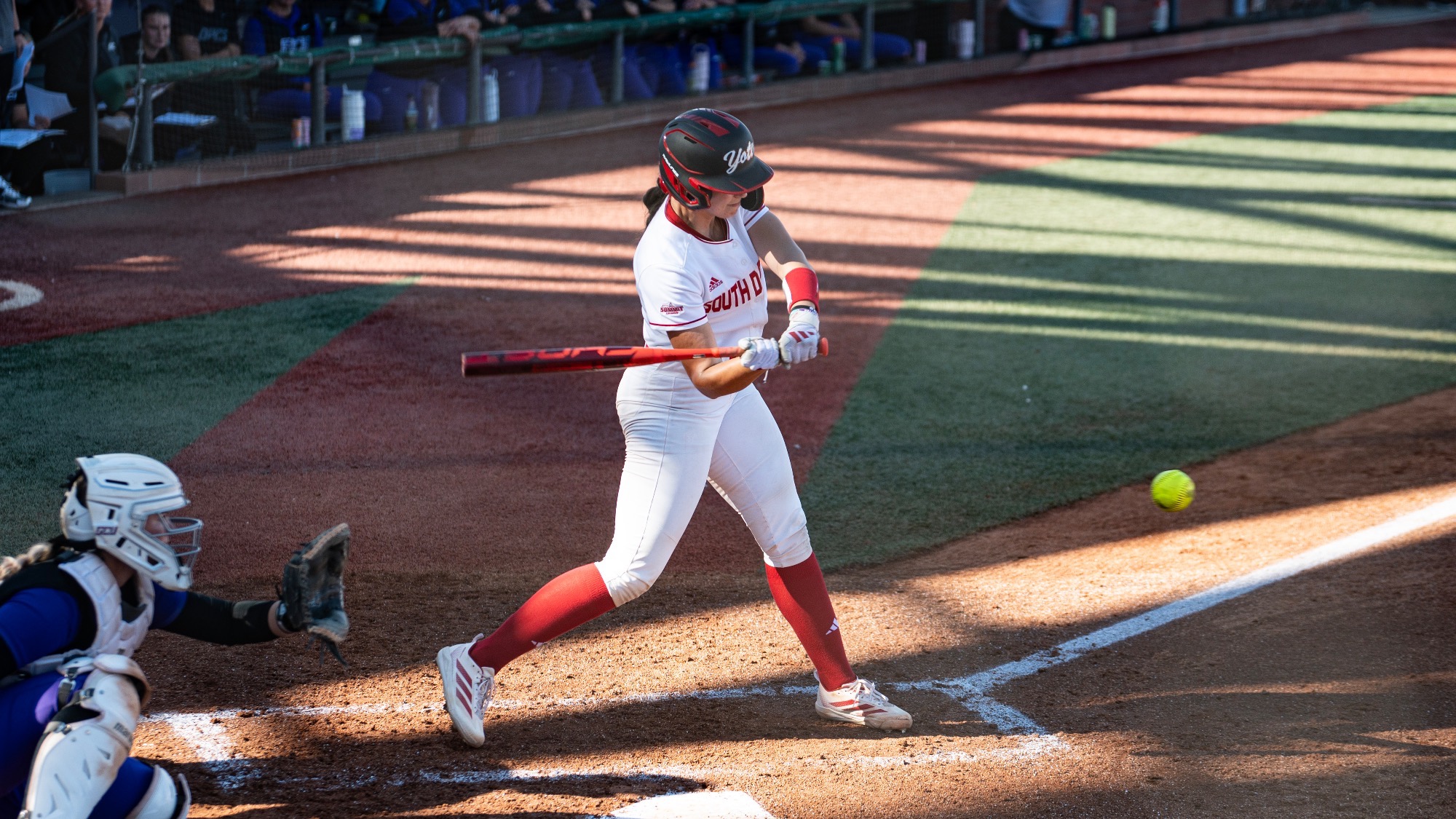 Abi Brown hitting against GCU