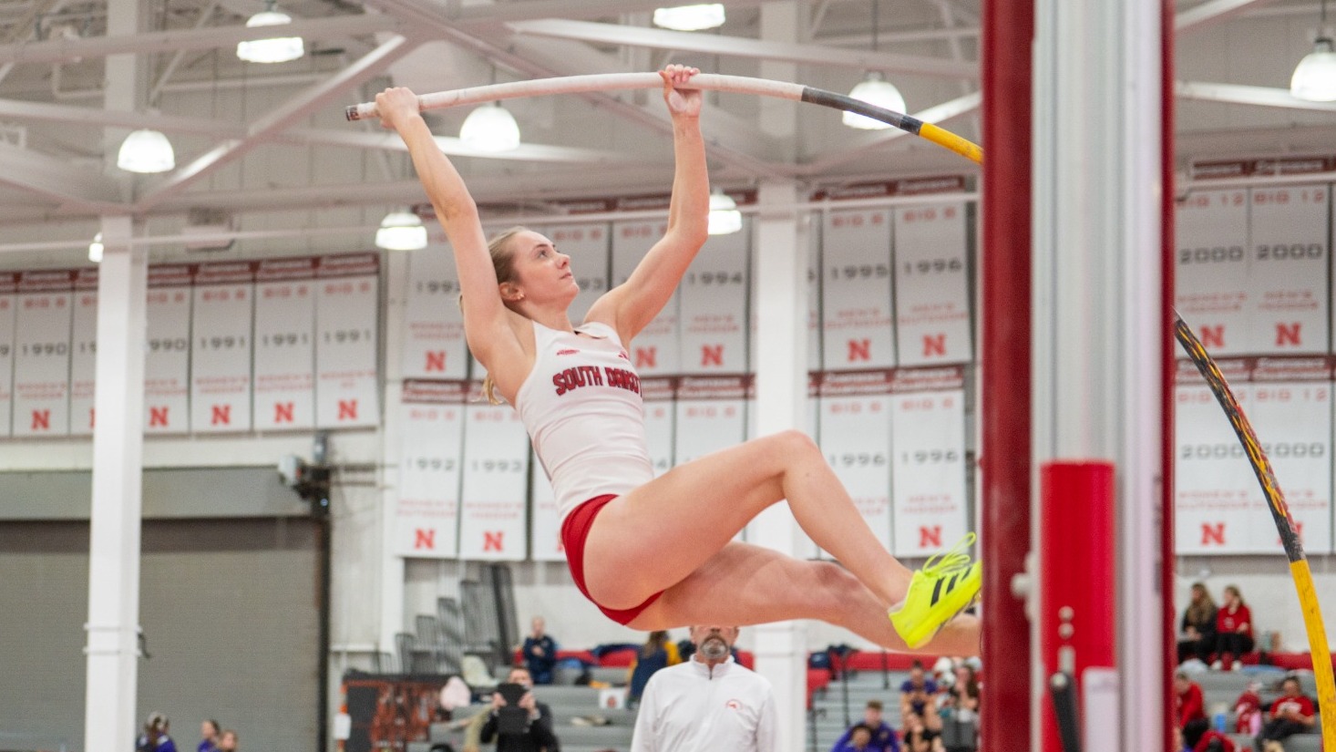 Anna Willis competes at the Frank Sevigne Husker Invitational