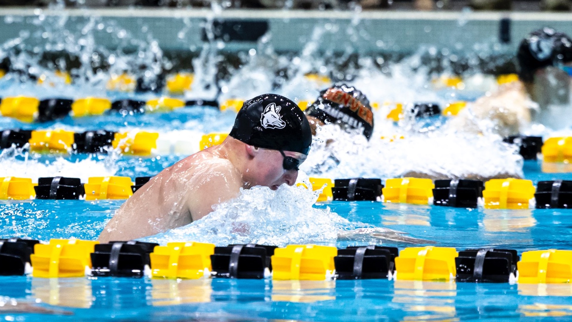 Ethan LaBounty swimming