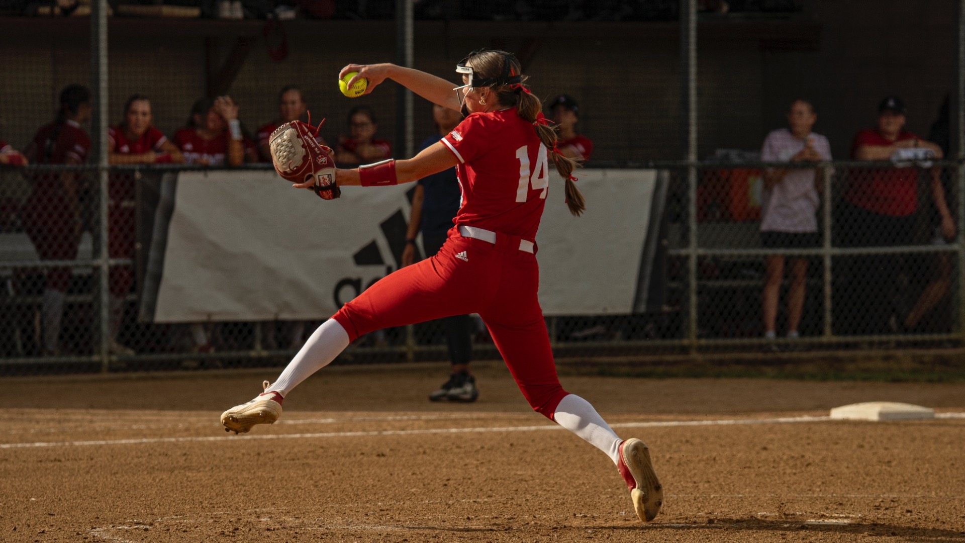 Campbell German pitching at home