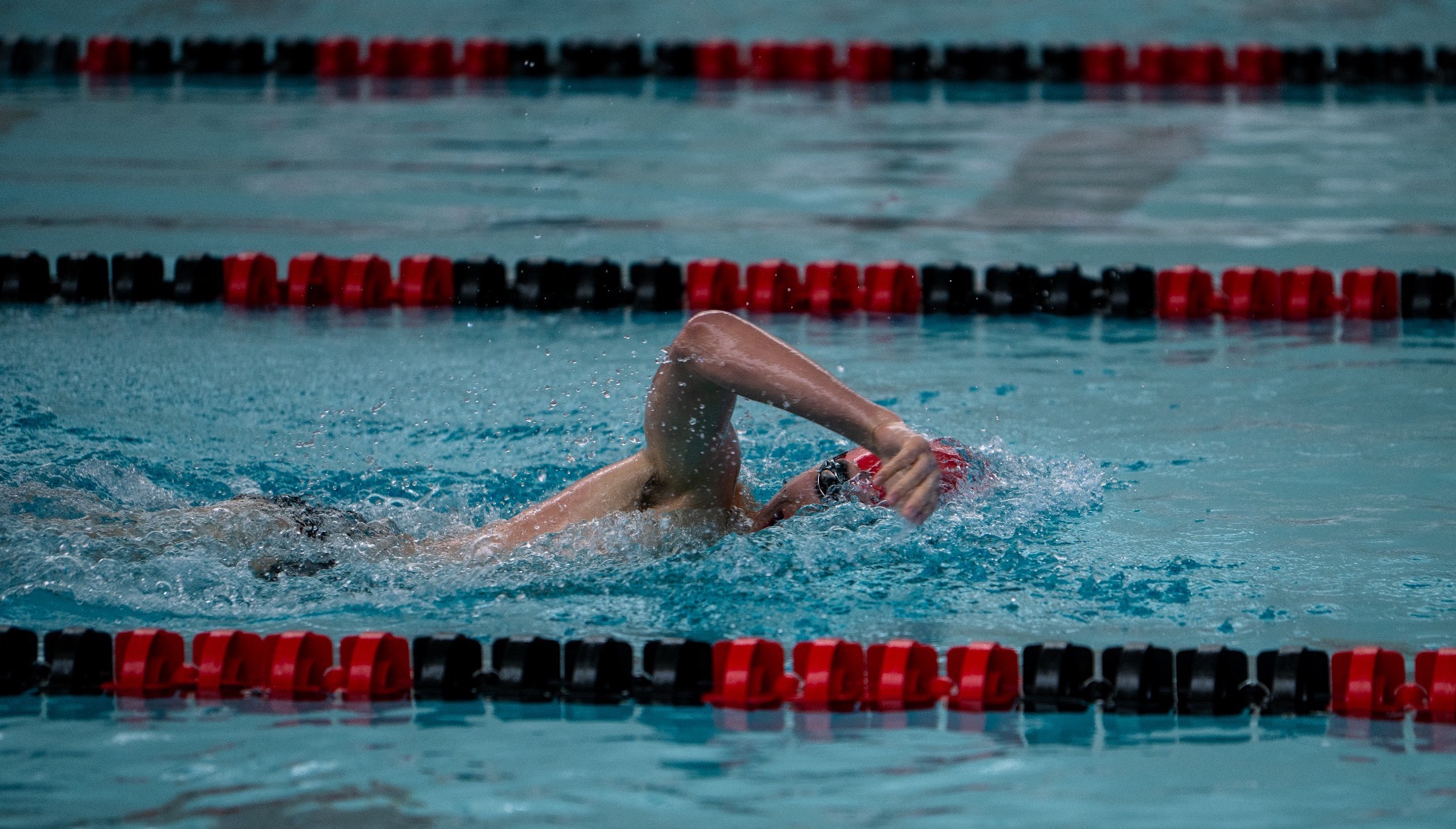 Alex Parkinson swimming