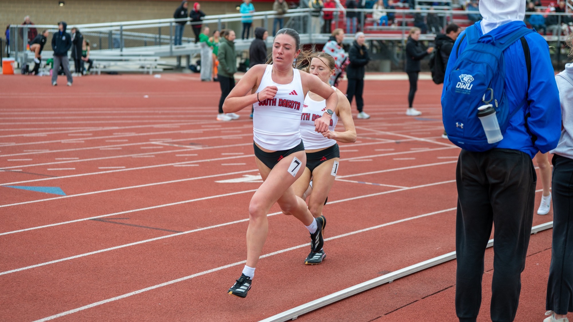 Geneva Timmerman competes at the Lillibridge Track Complex
