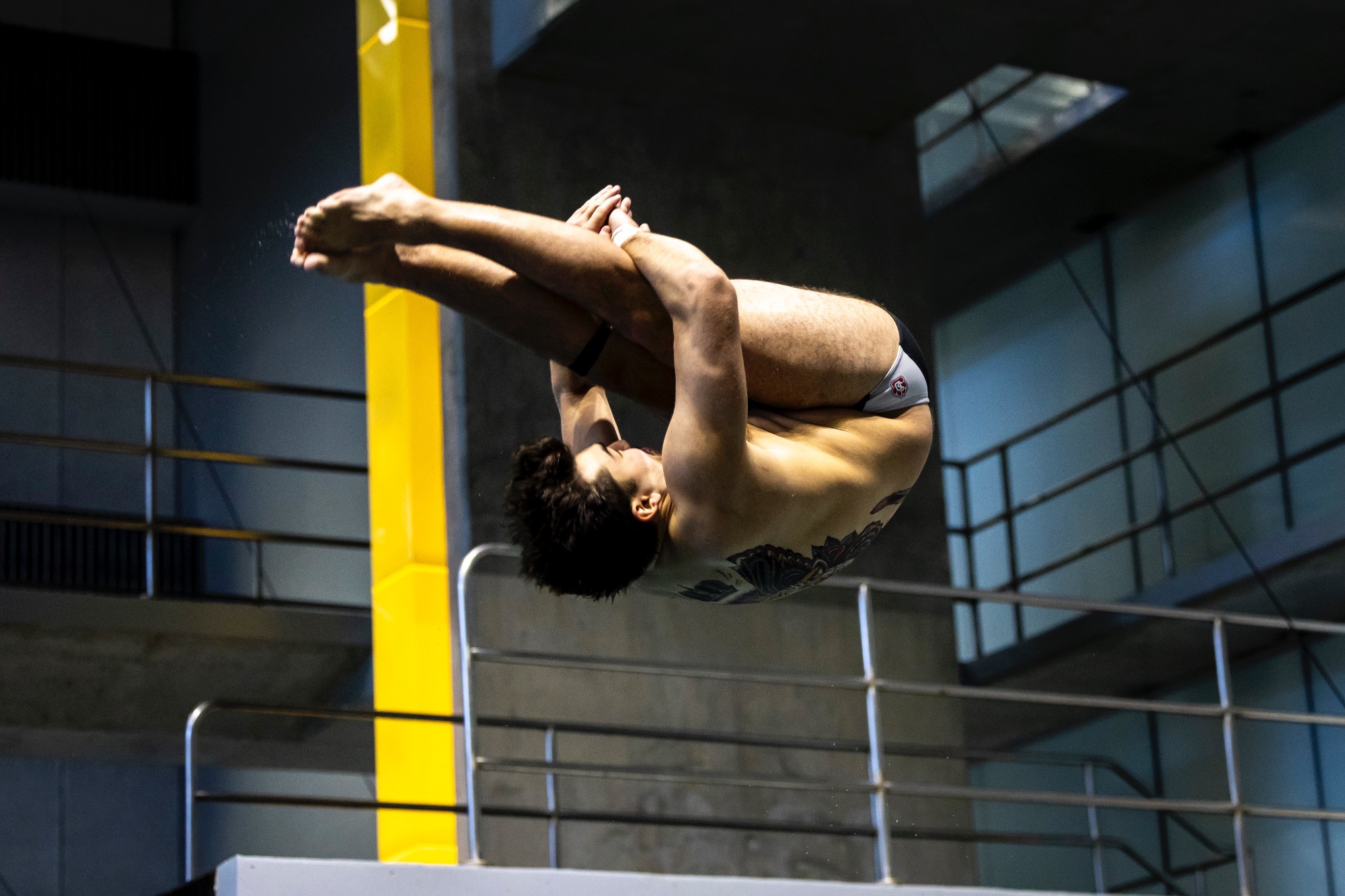 Charlie Matthews diving