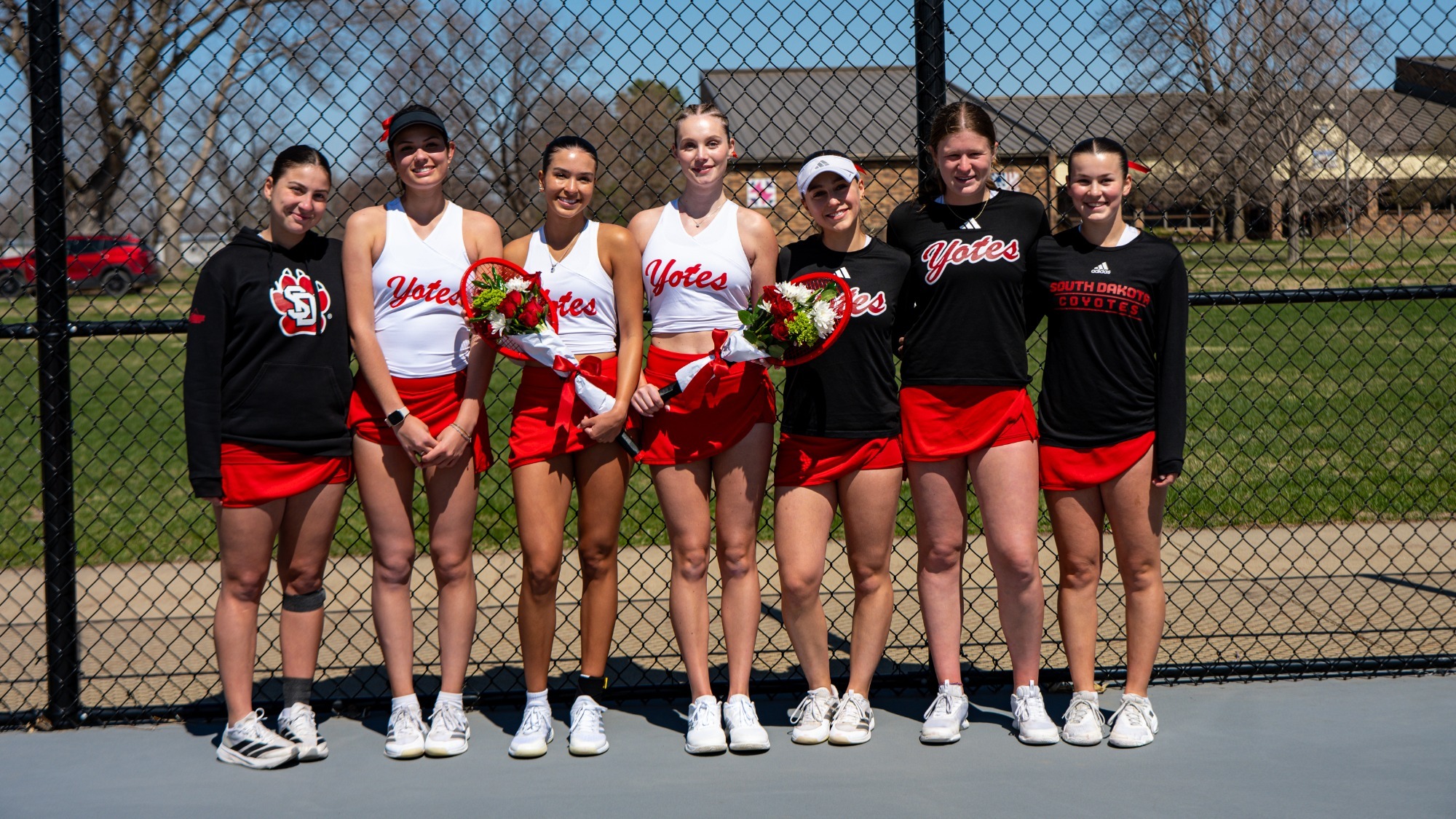 Anna and Selena celebrate Senior Day