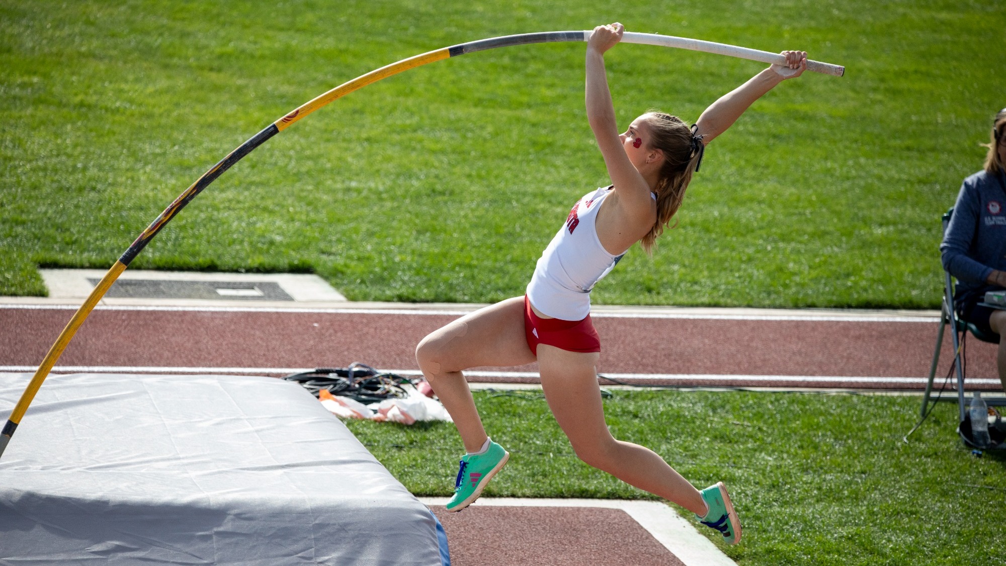 Anna Willis competes at the NCAA Outdoor Championships