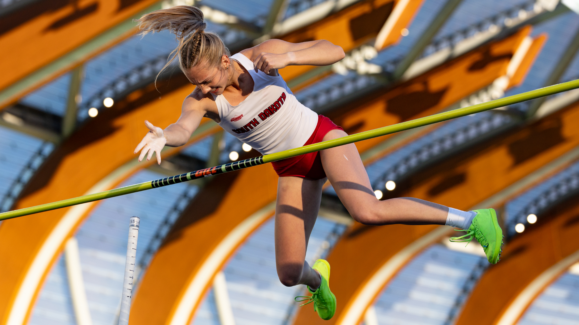 Anna Willis competes at NCAA Championships in Eugene, Oregon