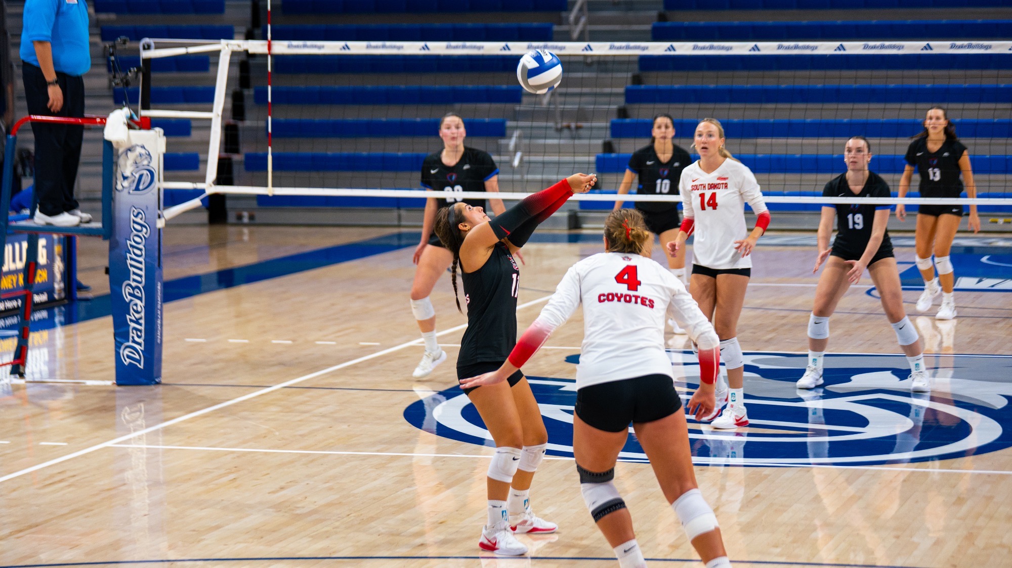 Sierra Pokharel with a dig against DePaul 2026