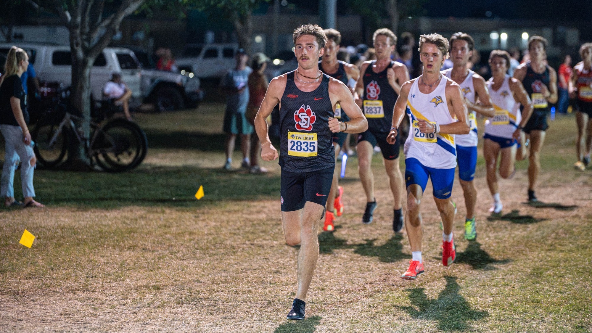 Tommy Hensley competes at the Augustana Twilight