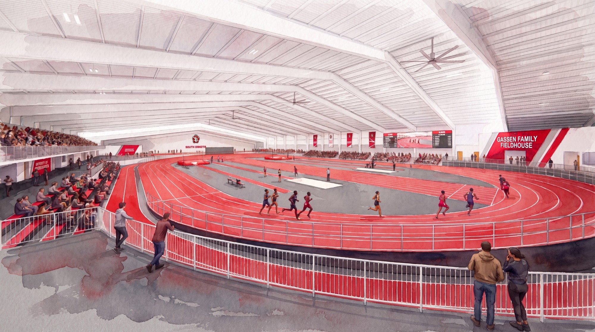 Rendering of Gassen Family Fieldhouse