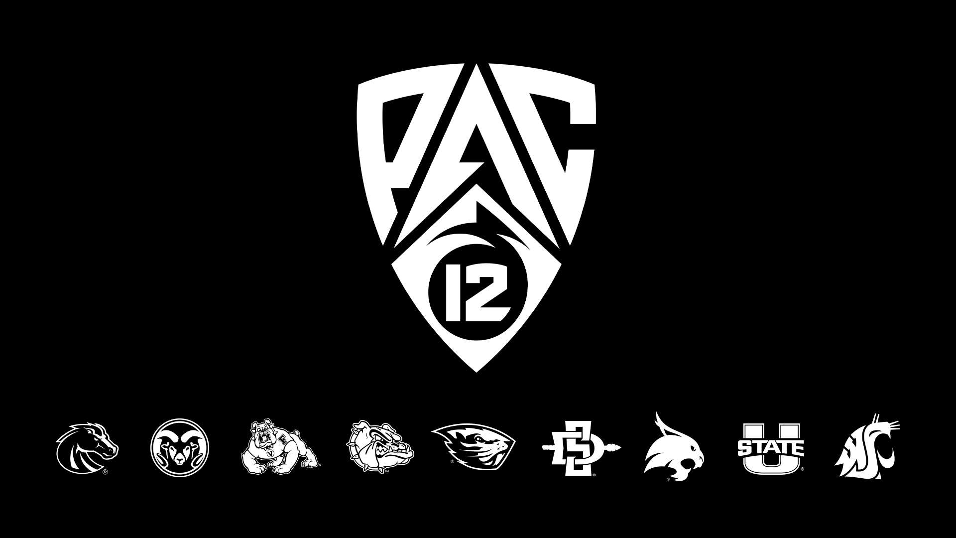 New pac 12 logo with schools