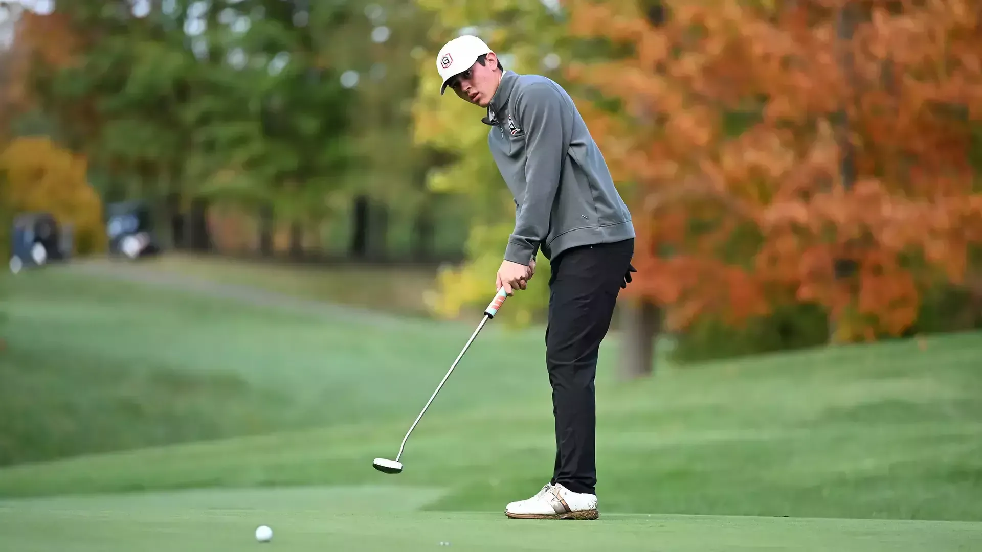 Golf fall shot Noah Riffle