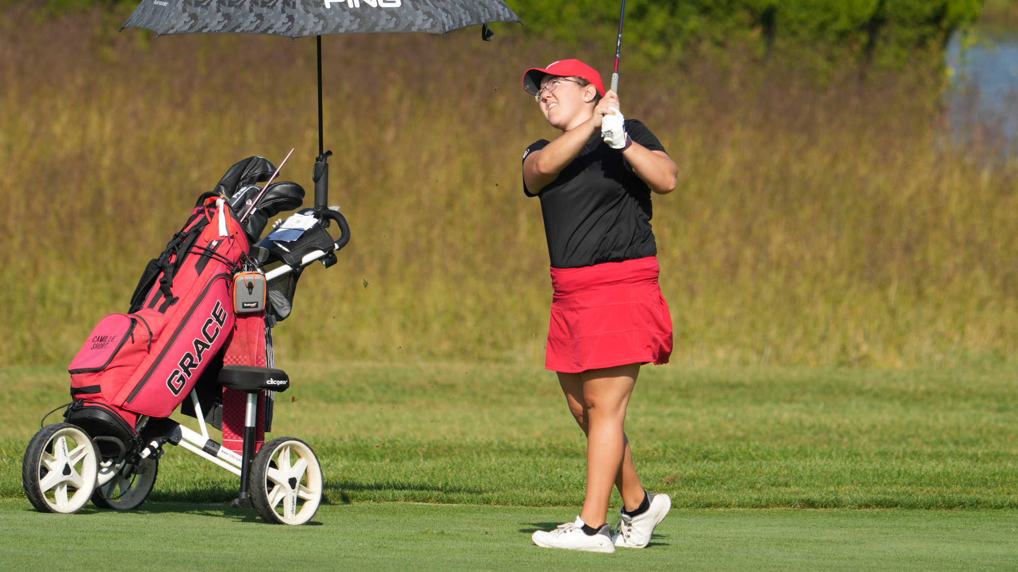 Short shot from fairway stonehenge