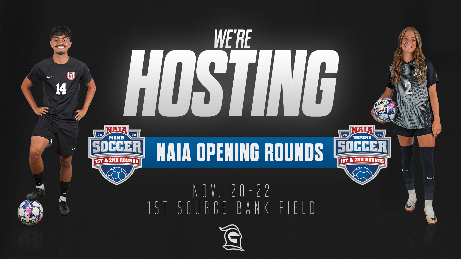 Soccer hosting NAIA Opening Round 2025 WSOC MSOC