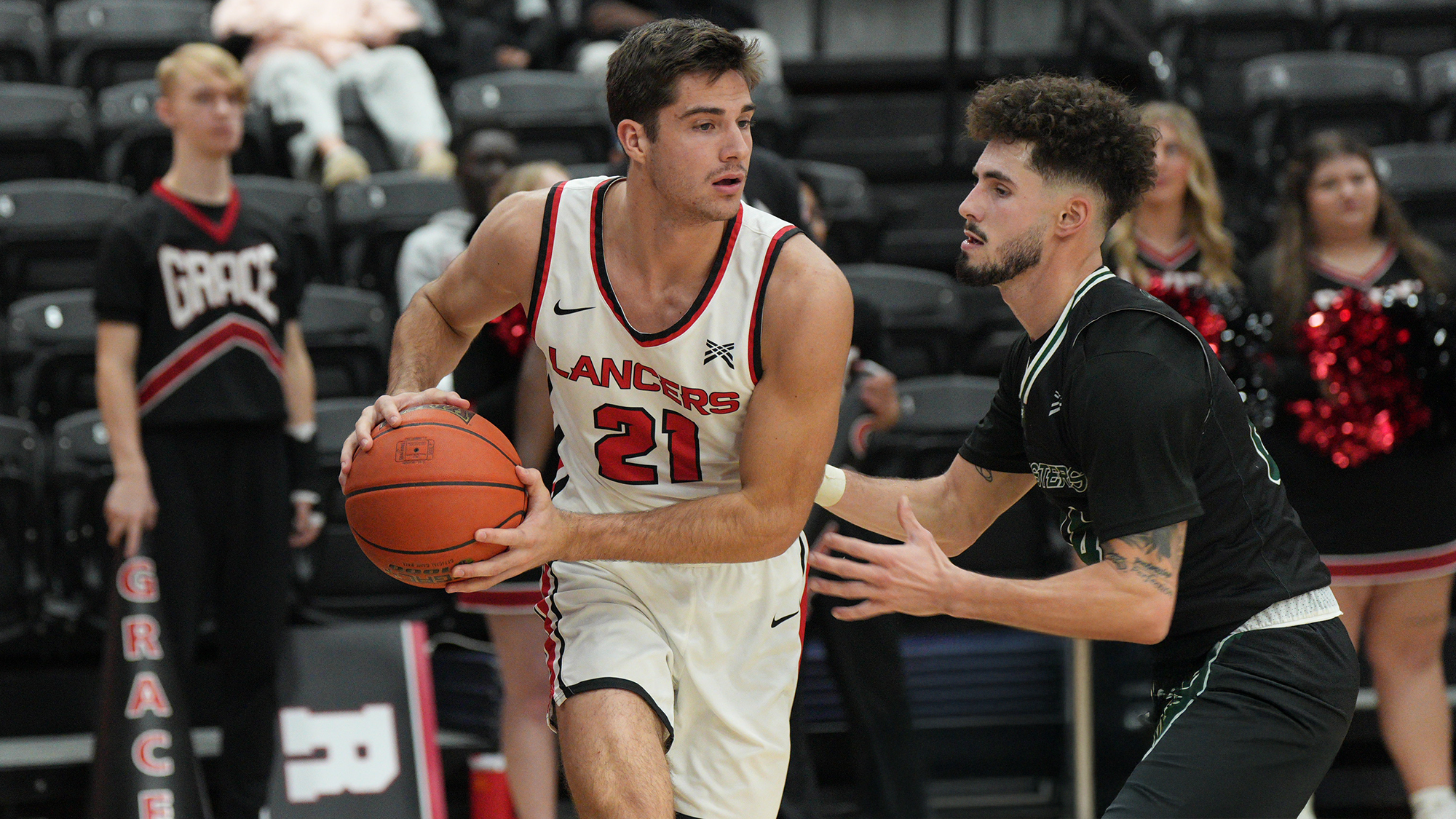 Caleb Herrold hold ball tight defense MBB 2025