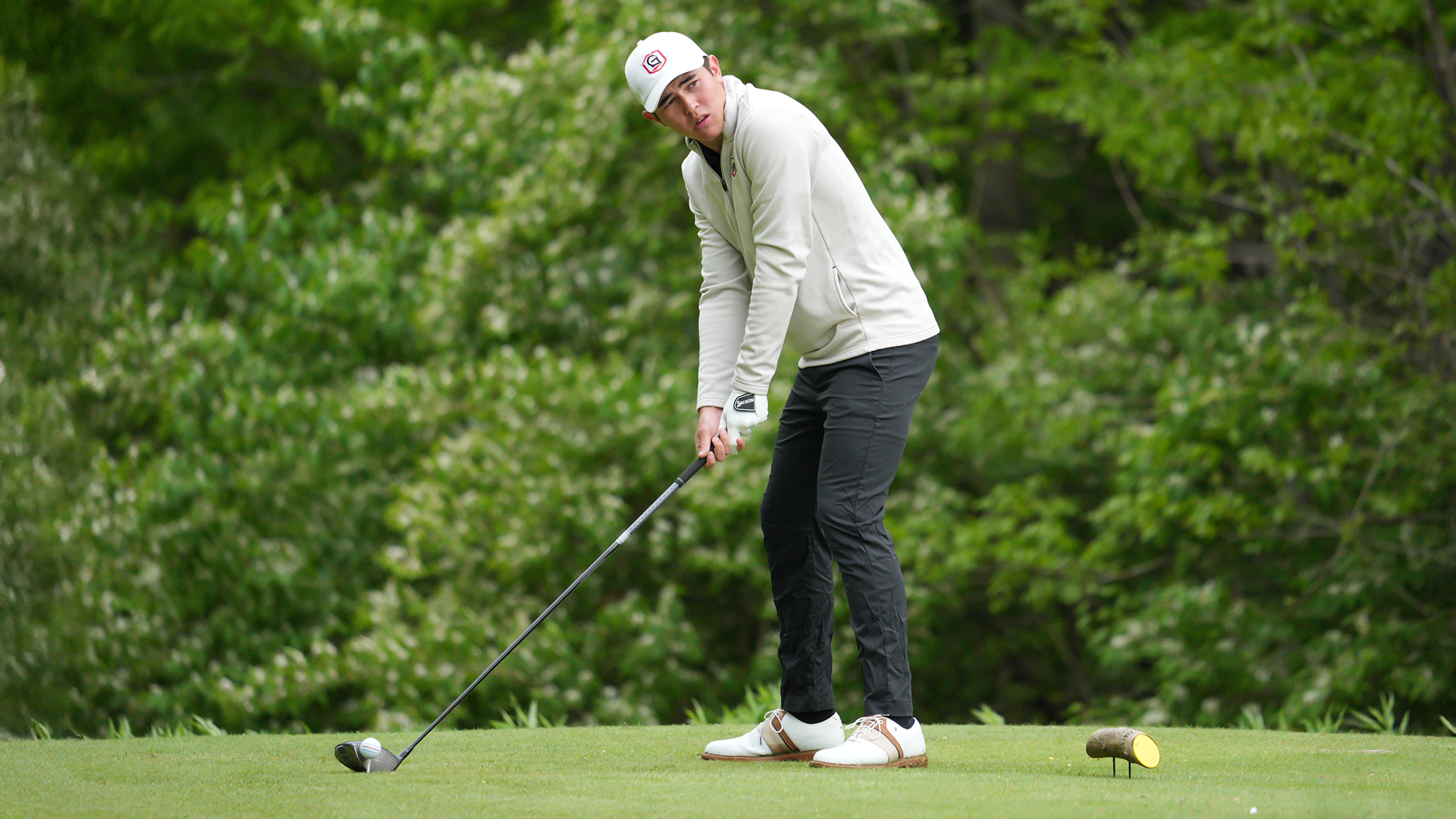 Noah Riffle MGOLF tee setup 2025