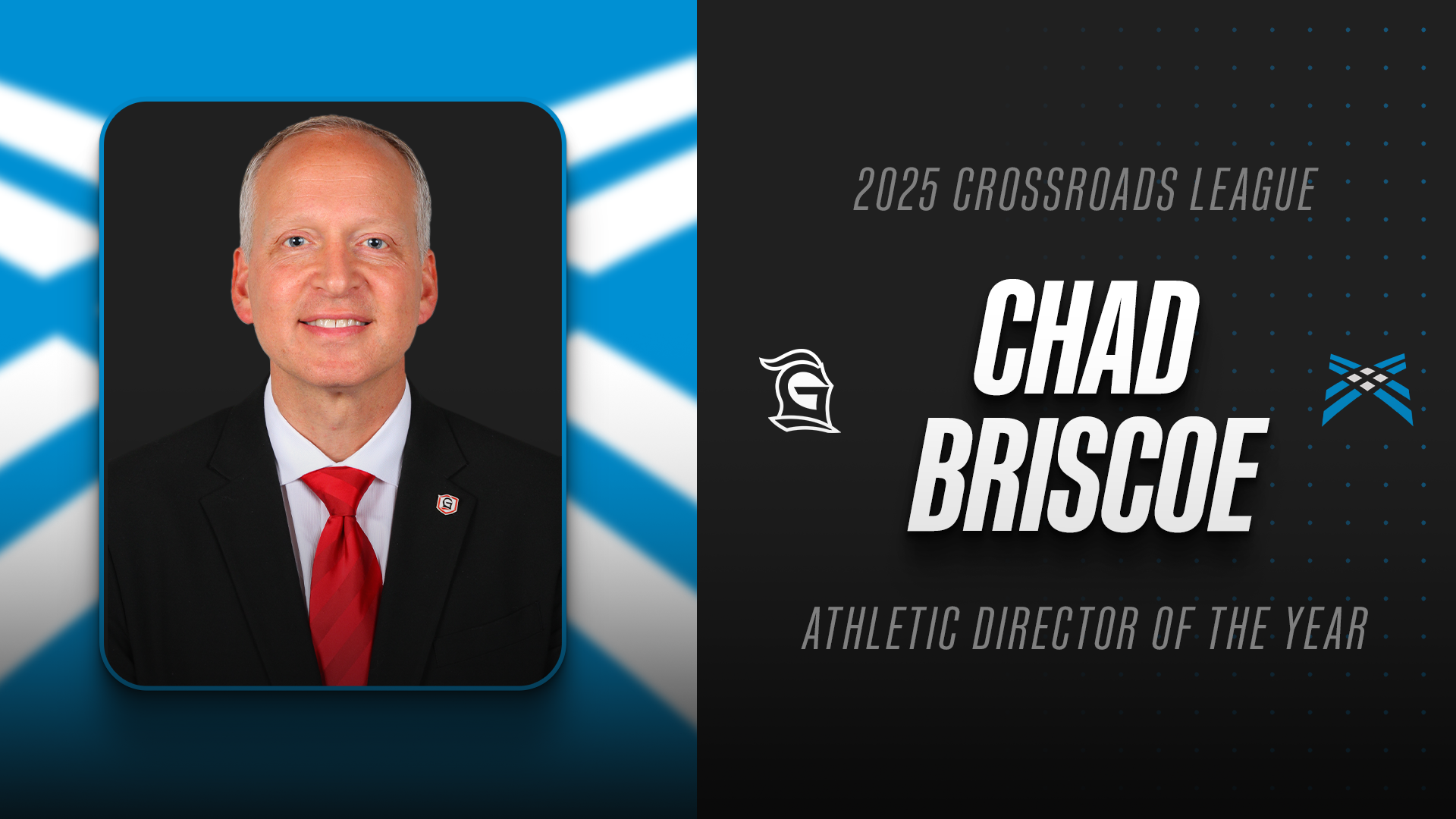 Chad Briscoe 2025 Crossroads League AD of the Year