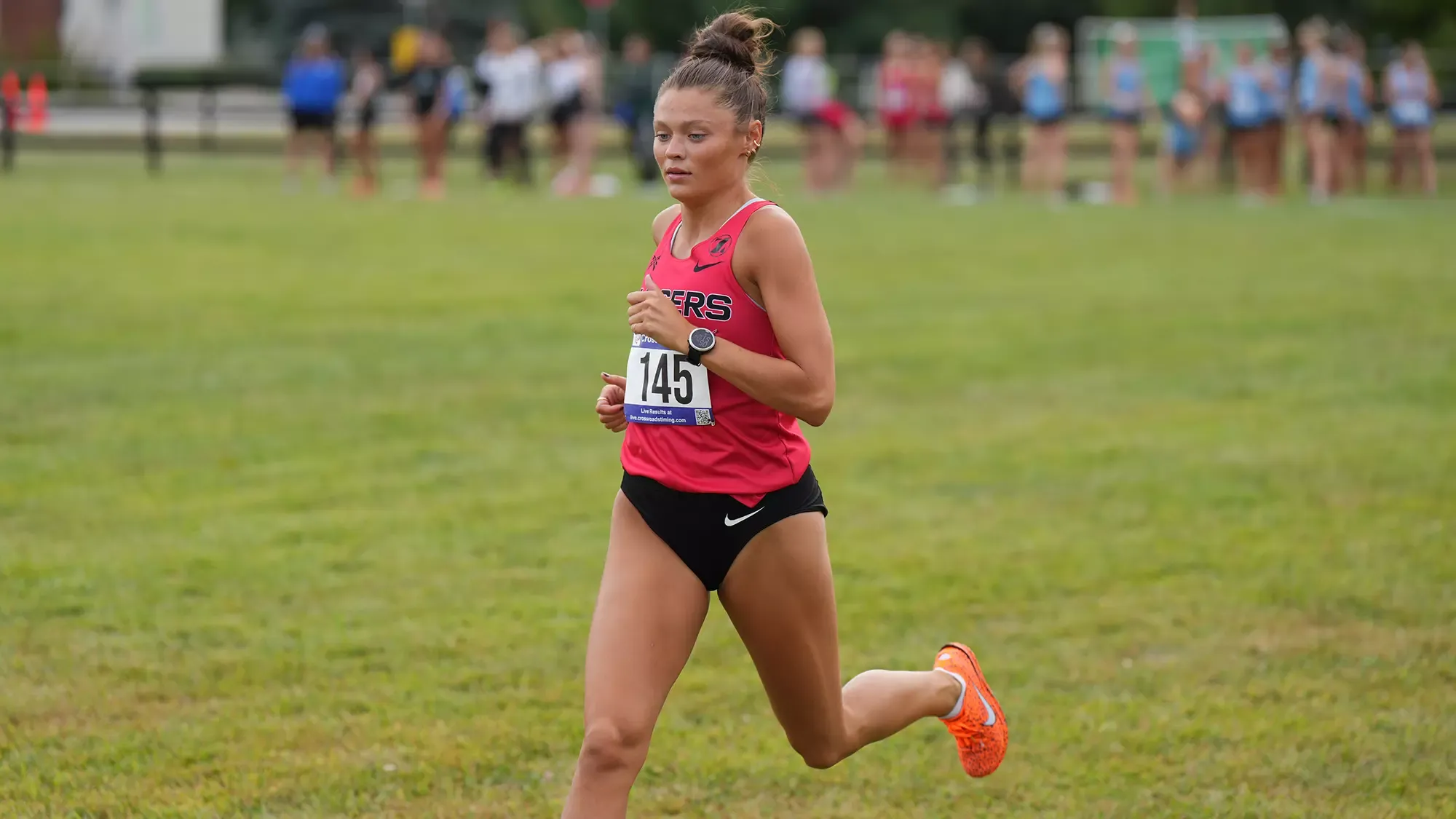 Morgan Welch run solo red uniform XC 2025