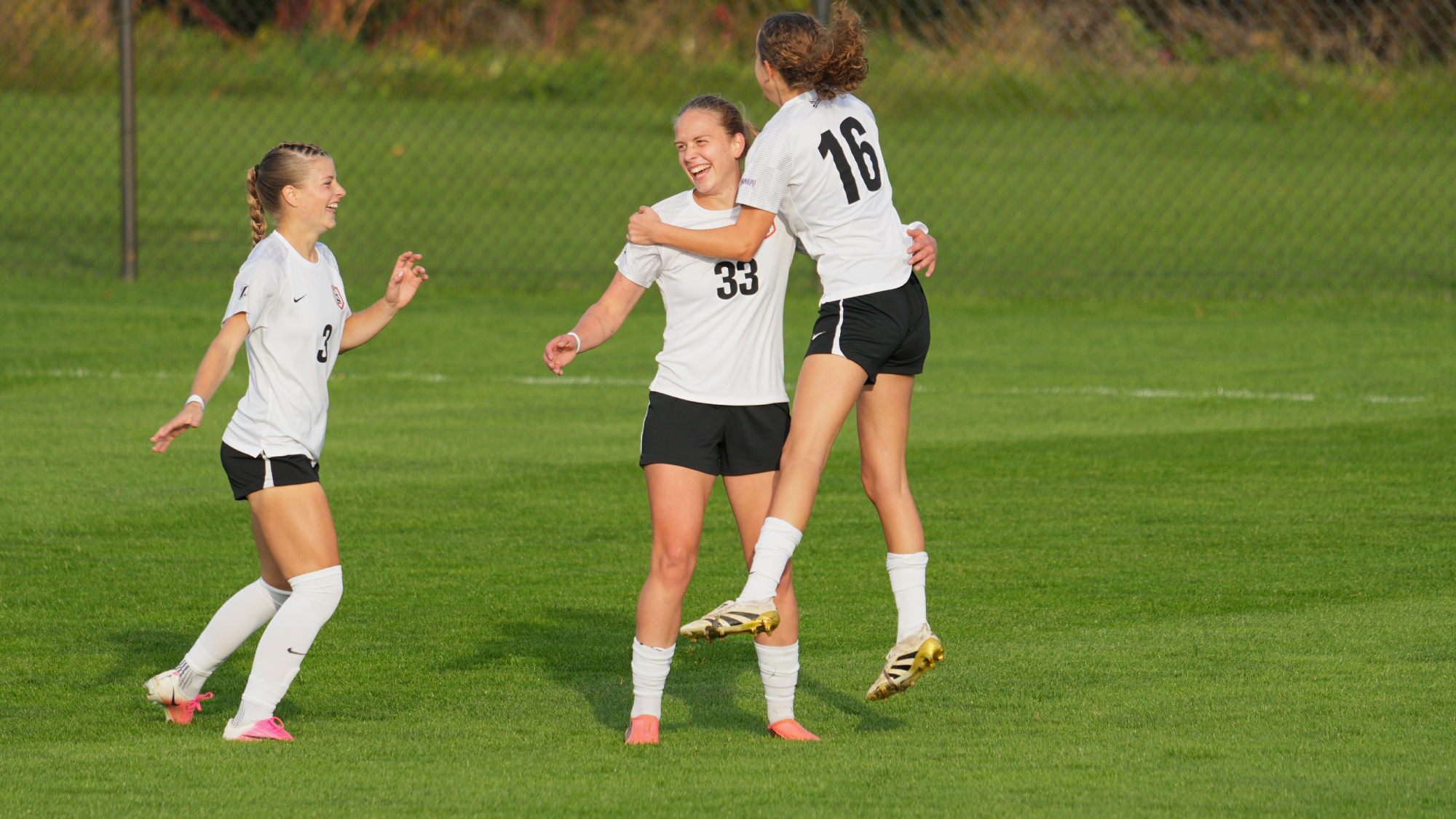 Big smiles goal WSOC Rosalie Gefrorer