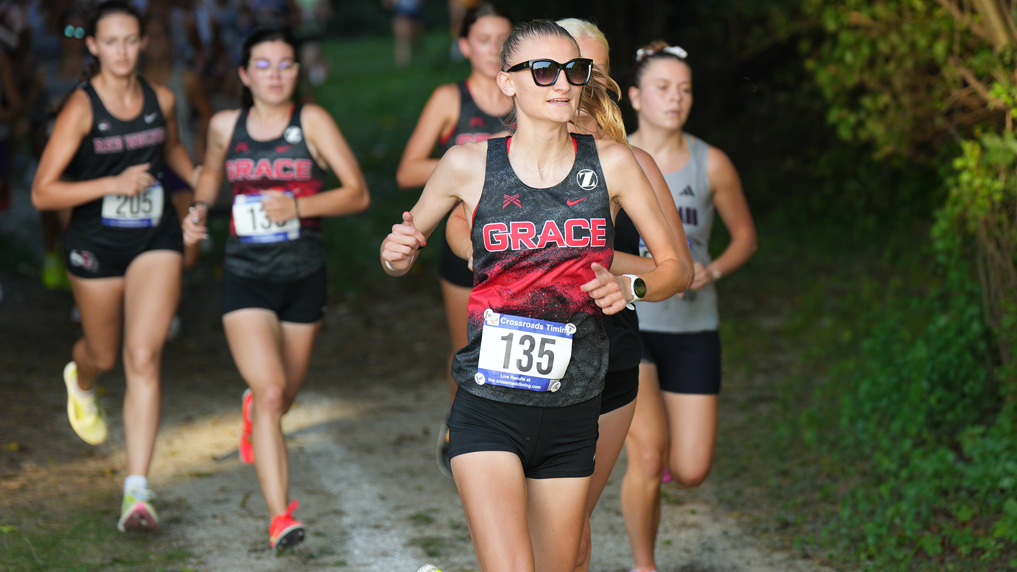Leah Emch XC run woods 2026