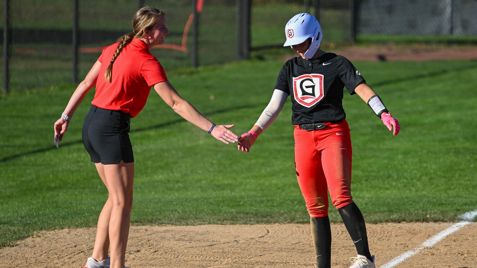 Amanda Jones smiles high five SB 2026