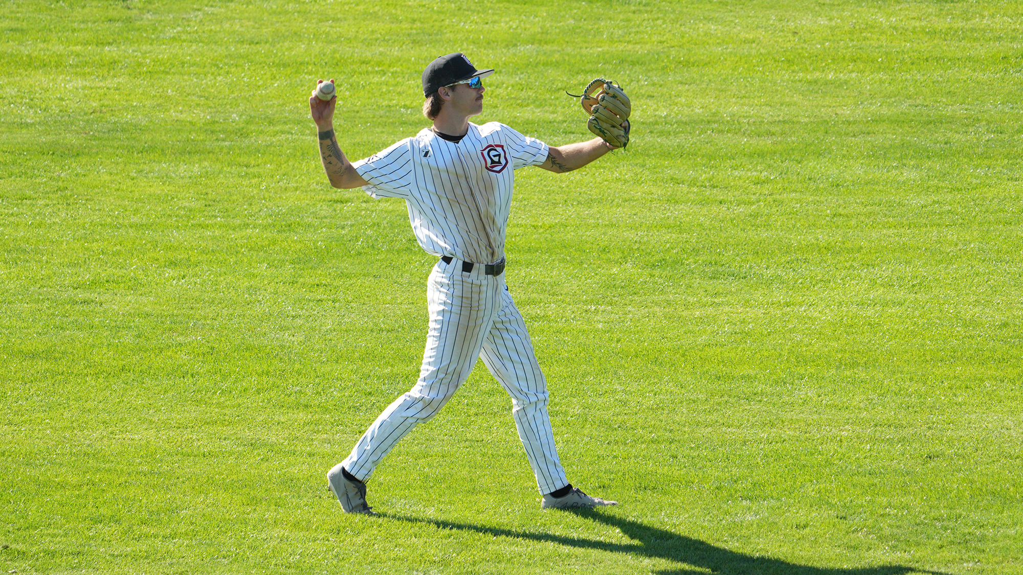 Carter Stogsdill BASE outfield toss 2026