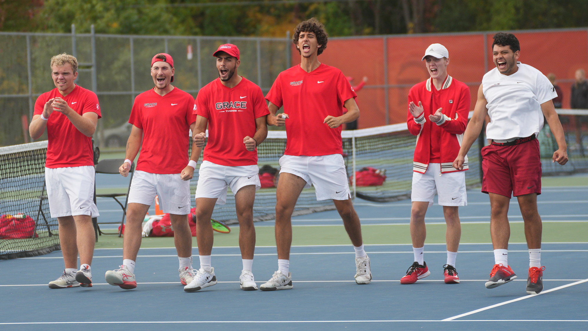 Men's Tennis pumped watching 2025