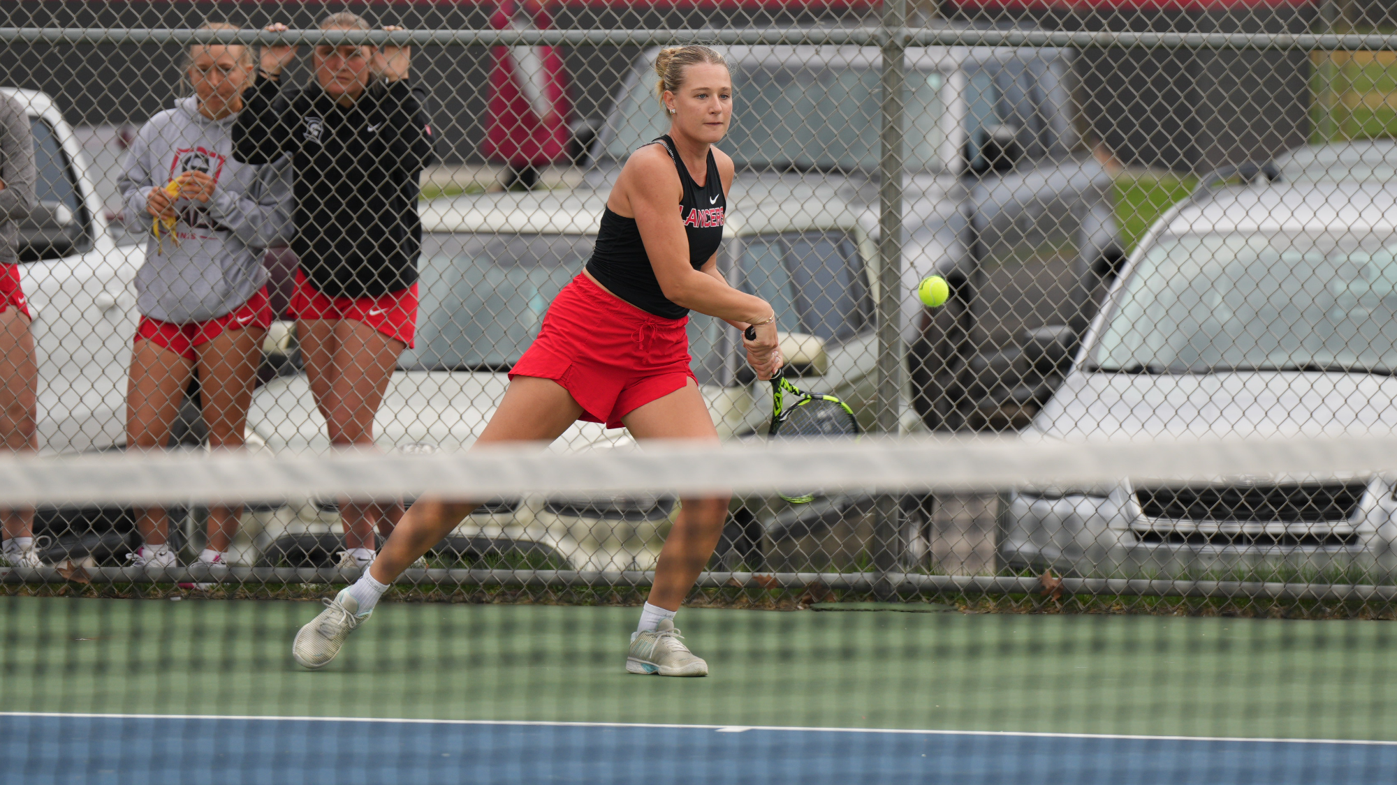 Brumbaugh watching ball