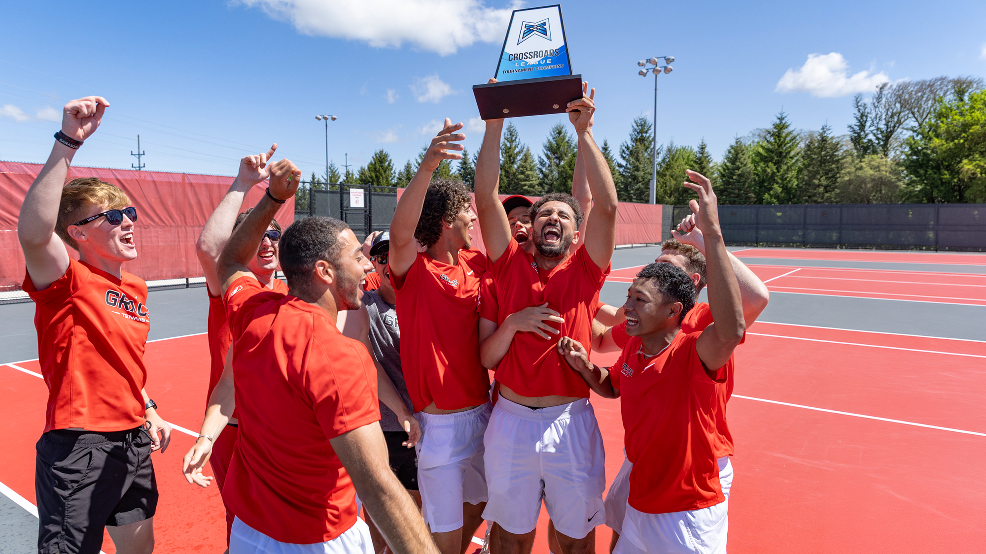 Benjamin Rahine MTEN trophy champions celebrate
