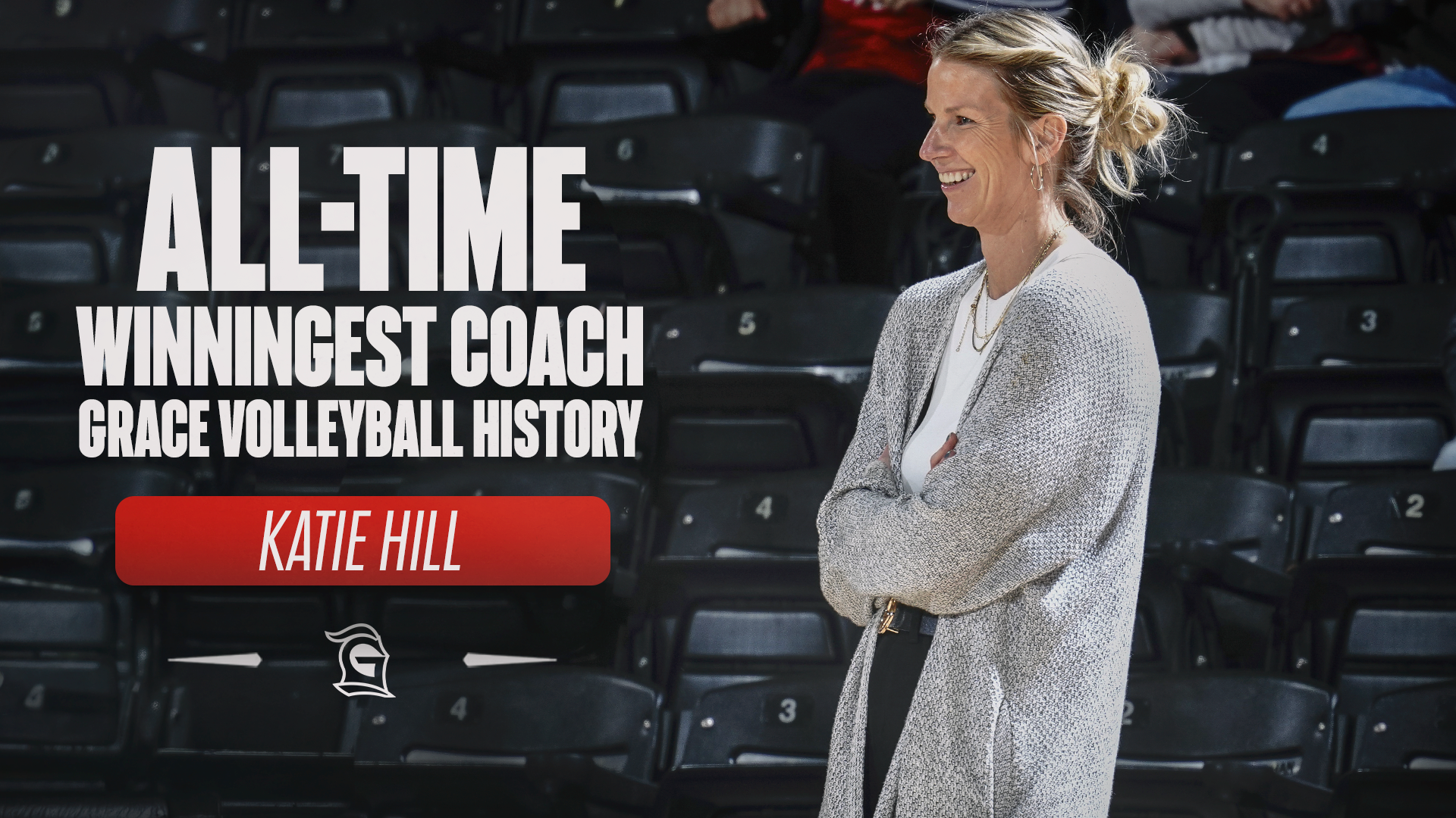 Katie Hill Grace Volleyball all-time winningest coach 2026