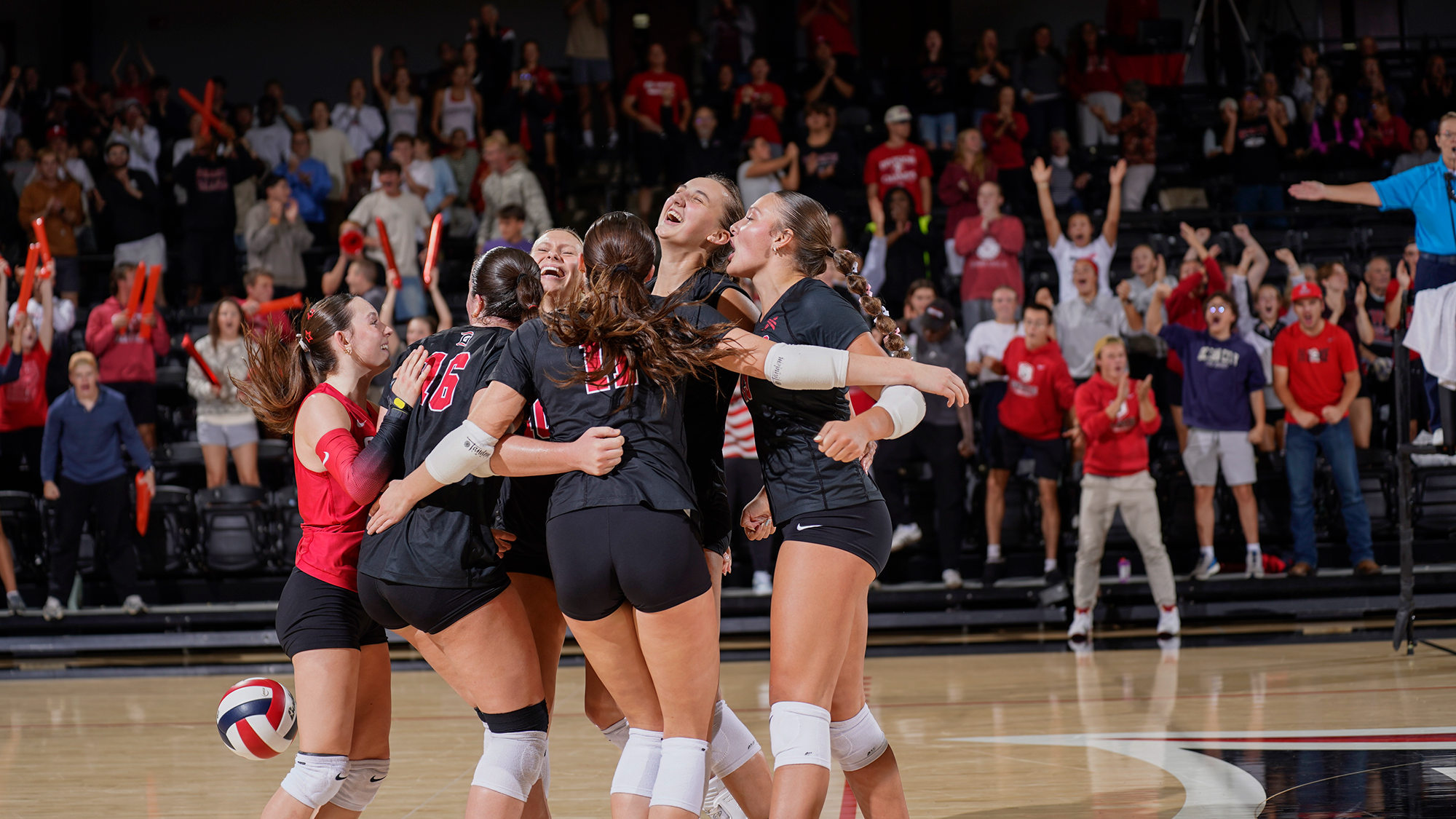 VB huge crowd cheers point IWU 2026