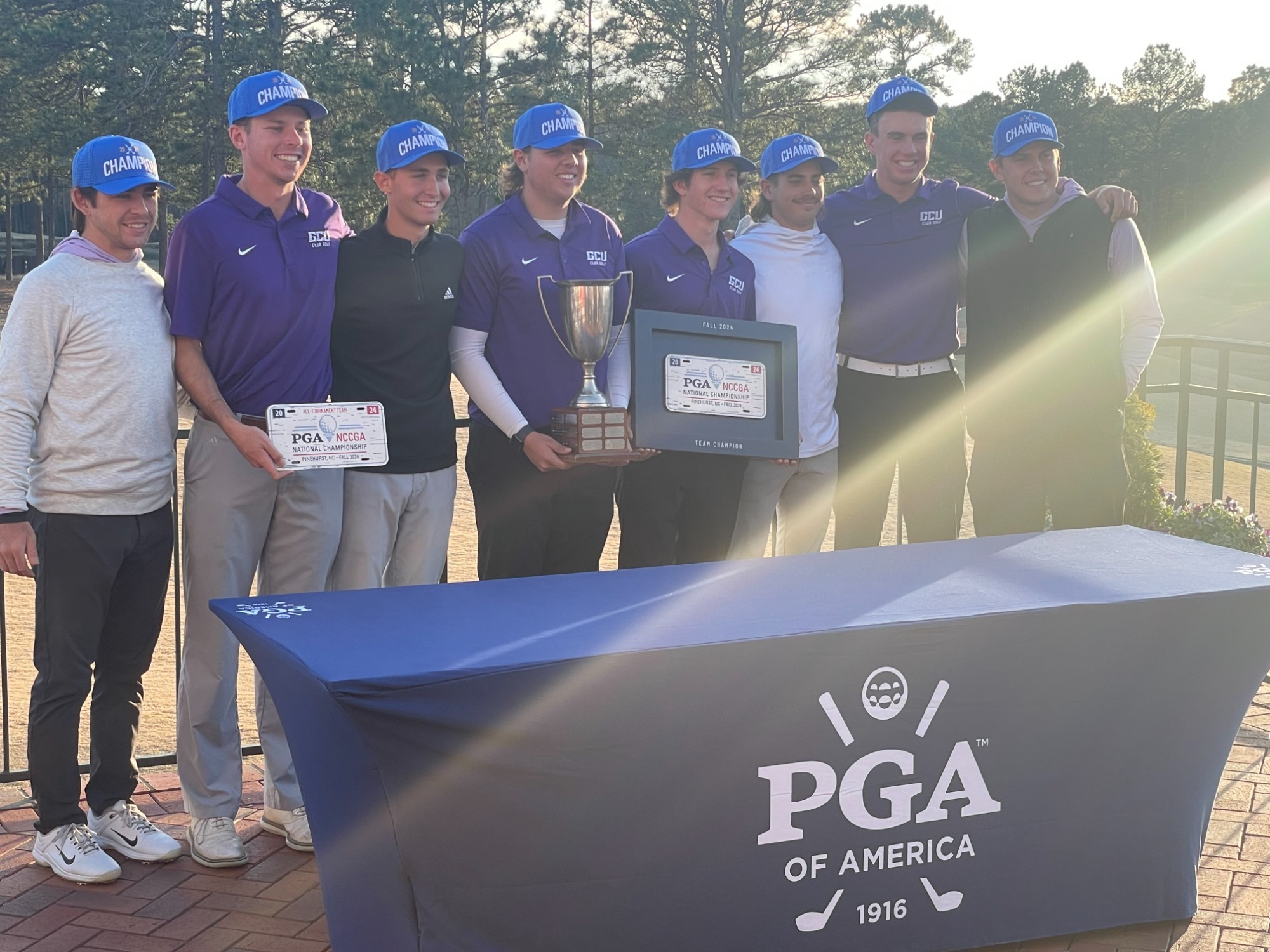 GCU Men's Club Golf team at NCCGA Nationals 12-8-24