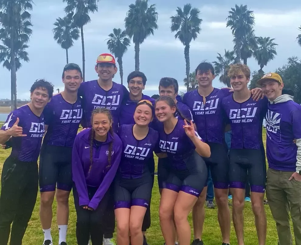 GCU Club Triathlon team pic at Tritonman Triathlon 1-26-25