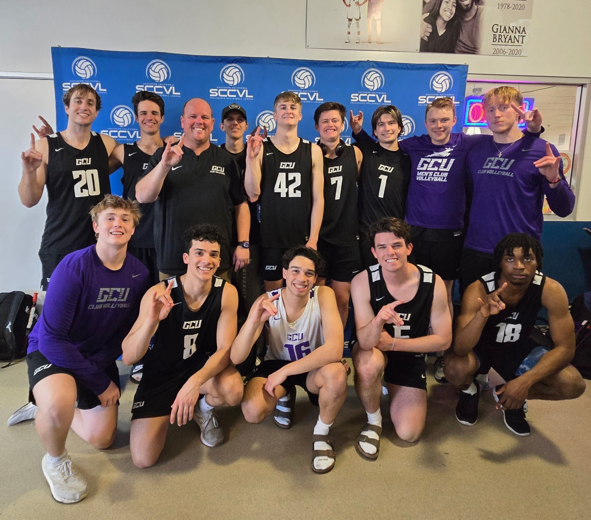 GCU Club VB Team Pic w SCCVL background at North-South Crossover 2-1-25
