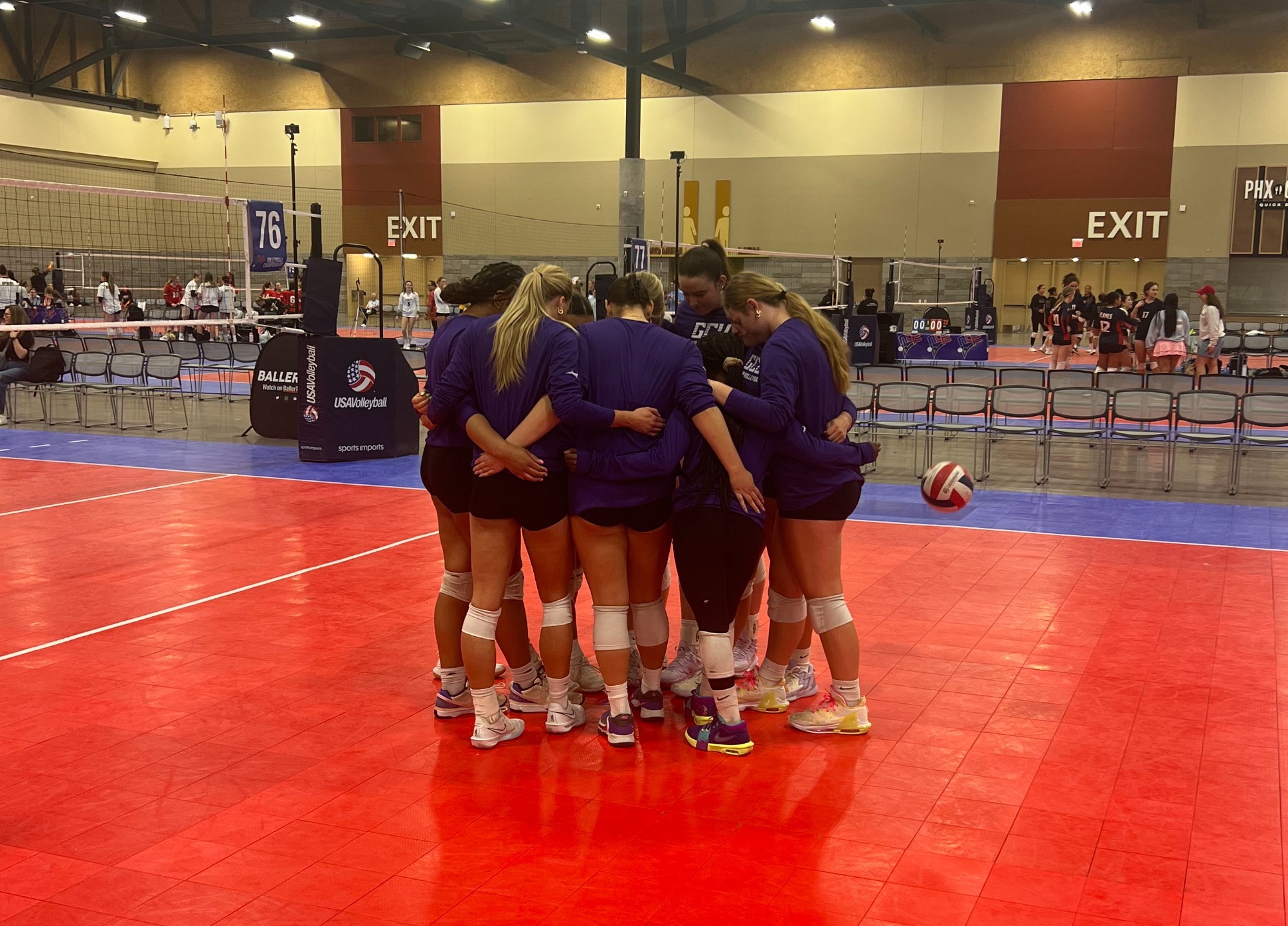 GCU Women's Club VB Huddle at NCVF Nationals 4-19-25