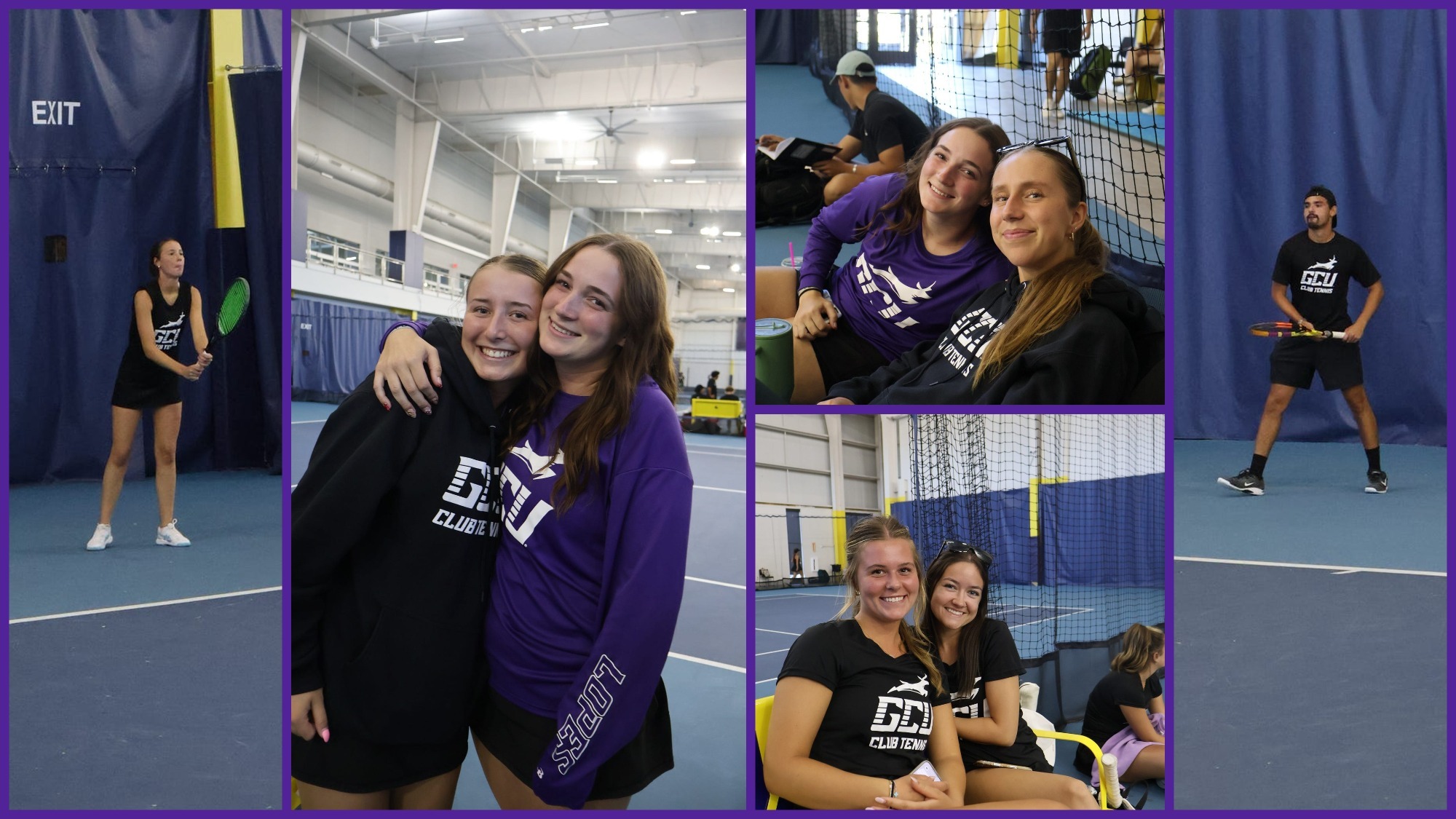 GCU Club Tennis NAU Lumberjack Open collage