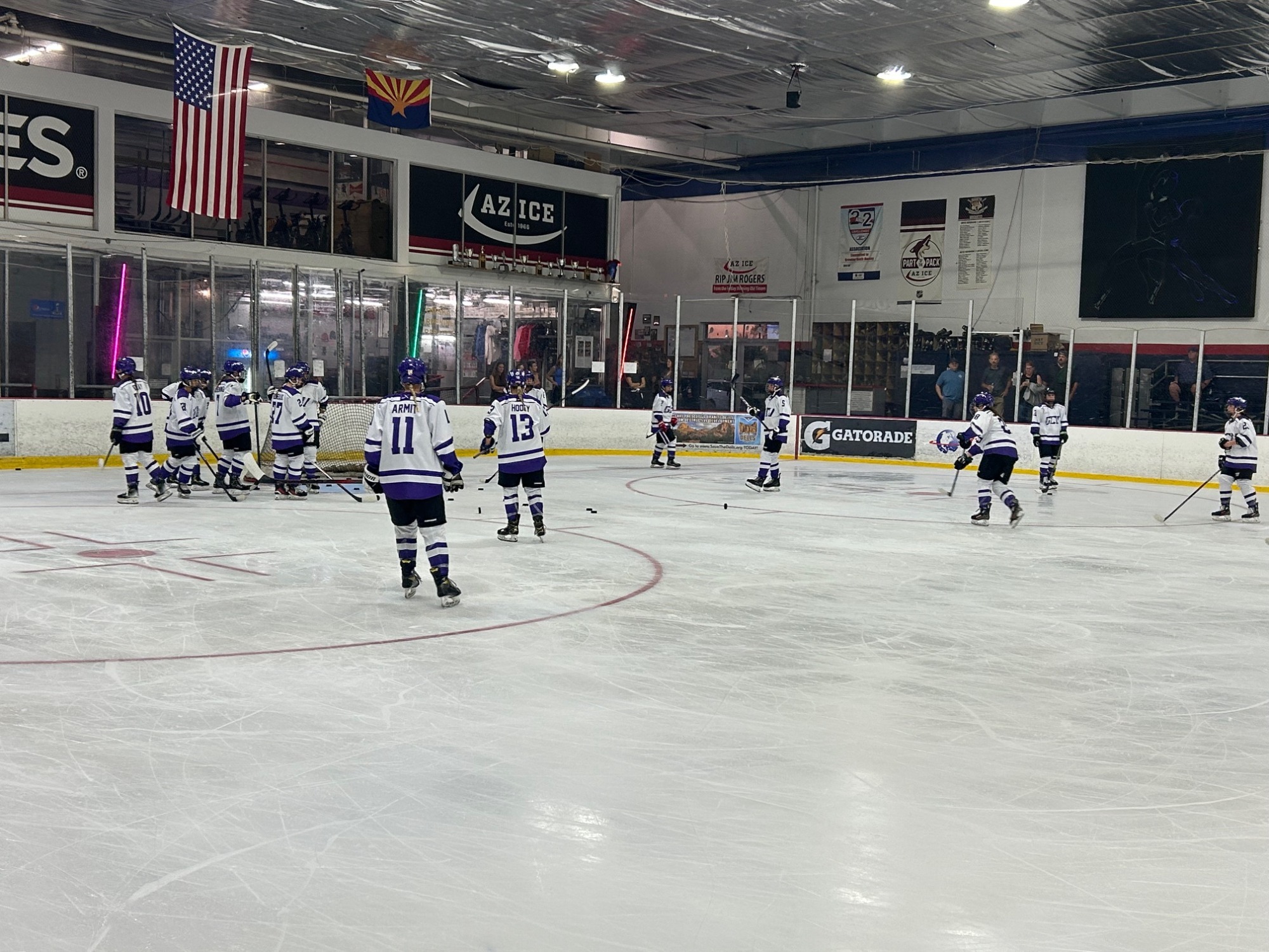 GCU Women's Hockey Warmups vs. Wyoming 9-19-25