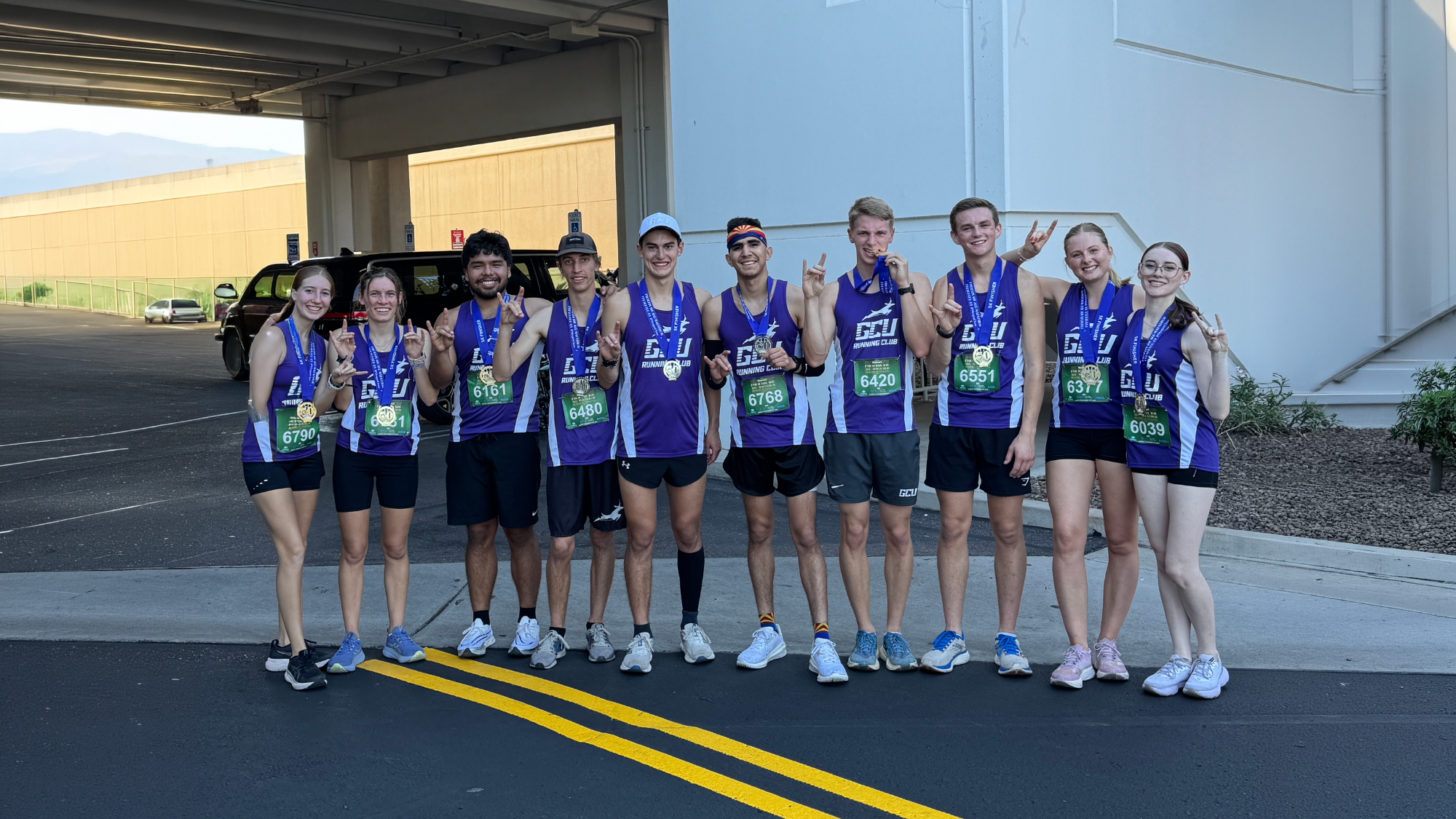 GCU Running Club at Phoenix 10K and Half Marathon 11-9-25
