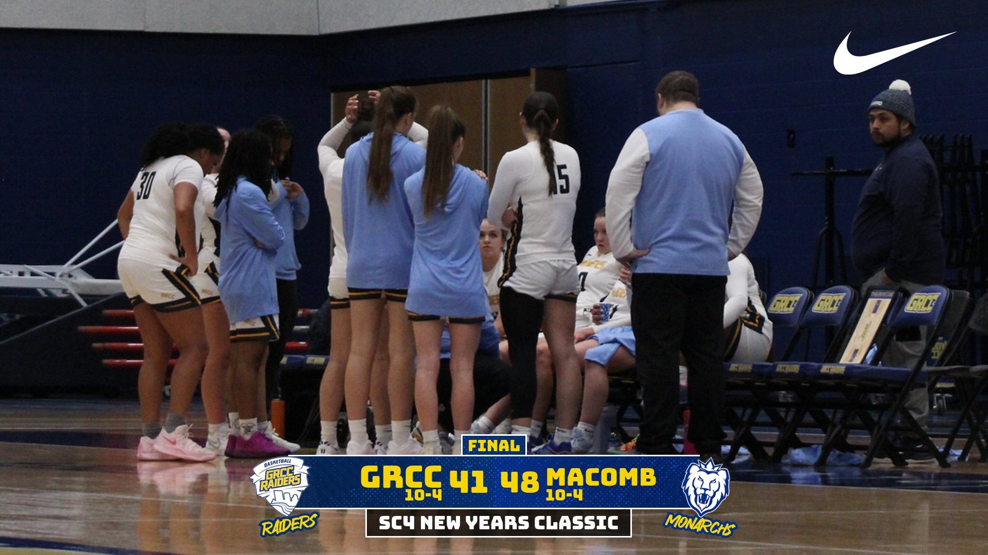 grcc women 48-41 loss to macomb