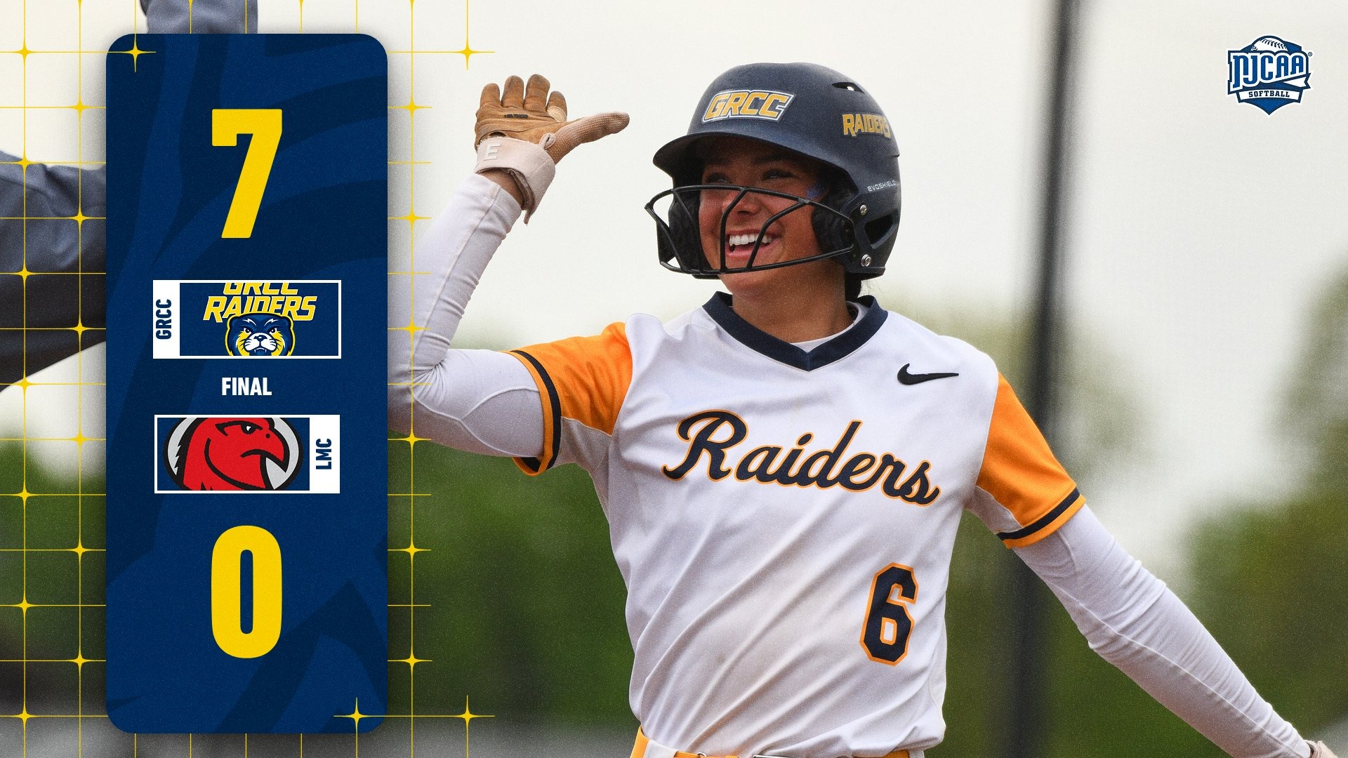 grcc softball 7-0 win vs lmc