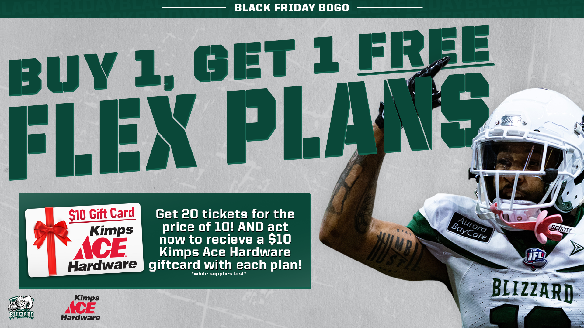 Blizzard ReSign QB TJ Davis Green Bay Blizzard