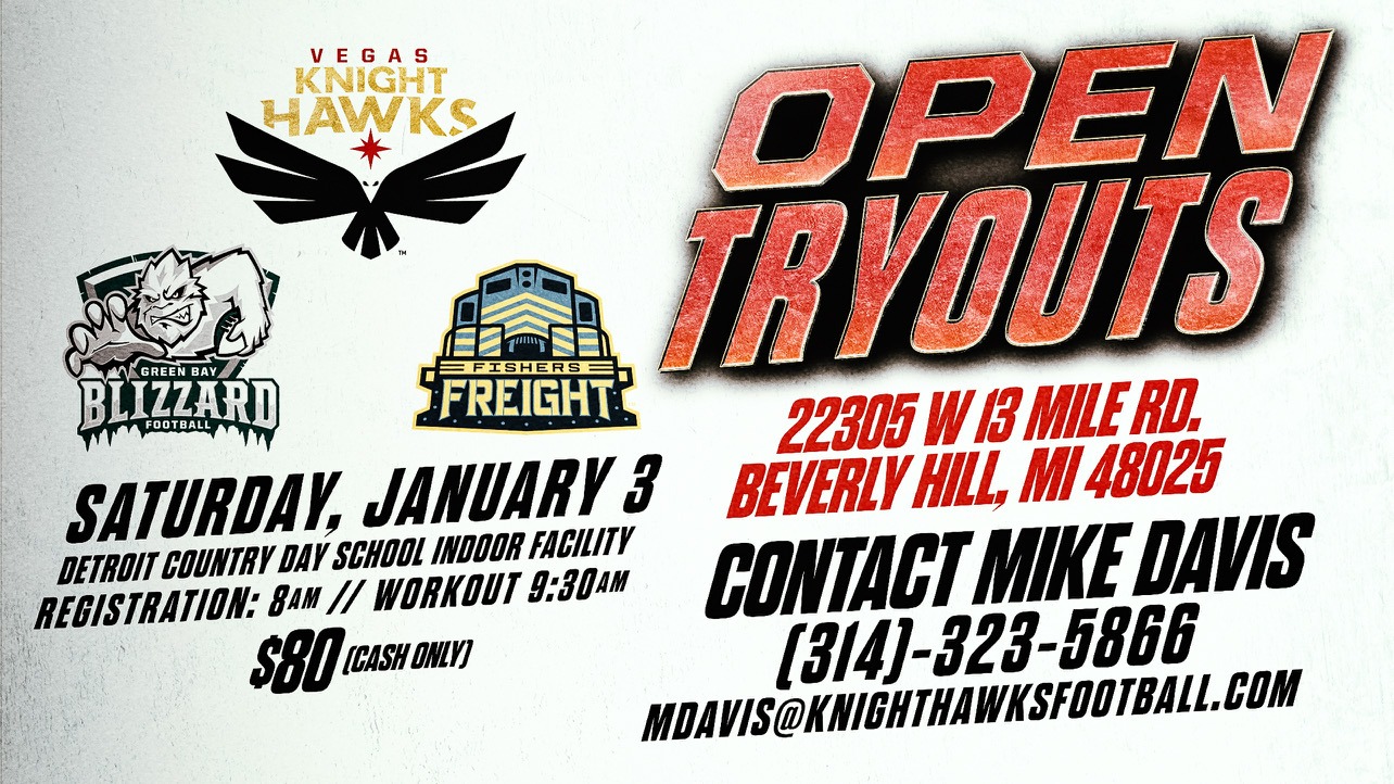 tryout vegas, green bay, fishers - 2026