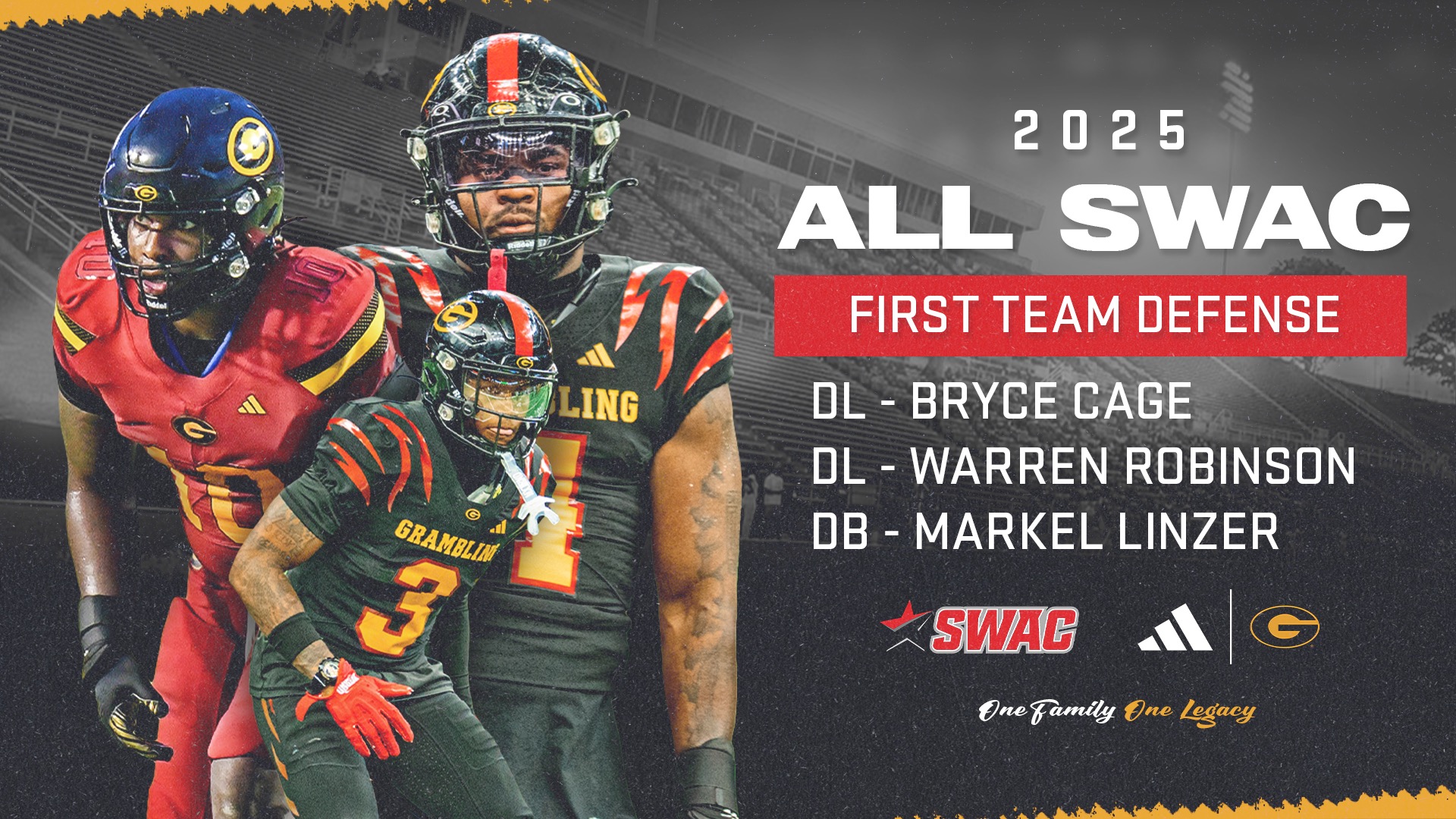 Grambling State Football All-SWAC 2025